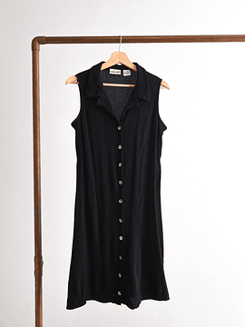 Vestido camisero bambula black