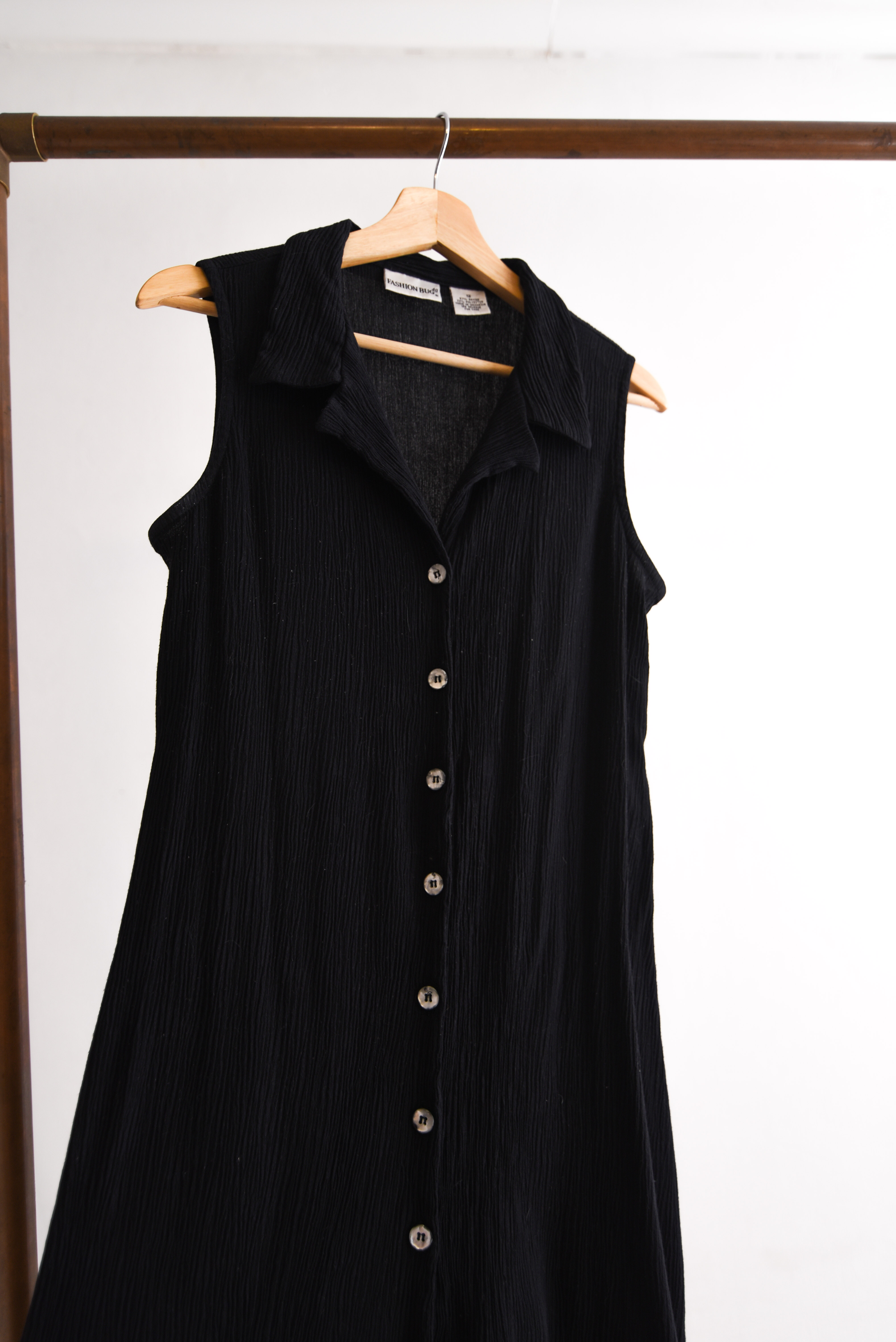 Vestido camisero bambula black