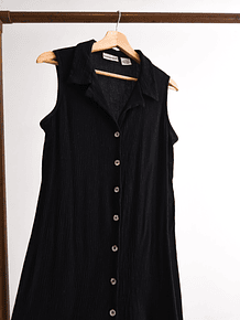Vestido camisero bambula black