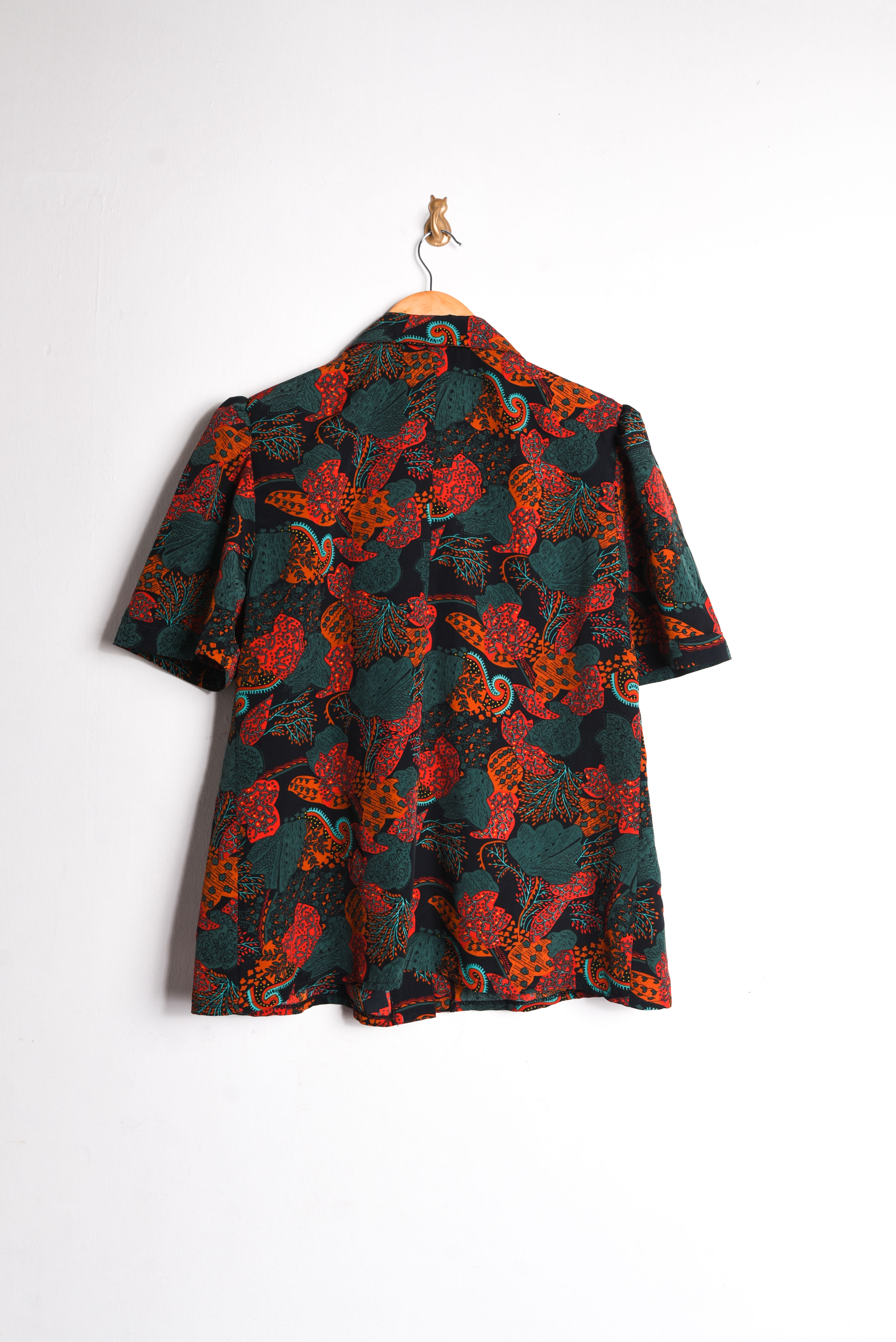 Blusa vintage dark green