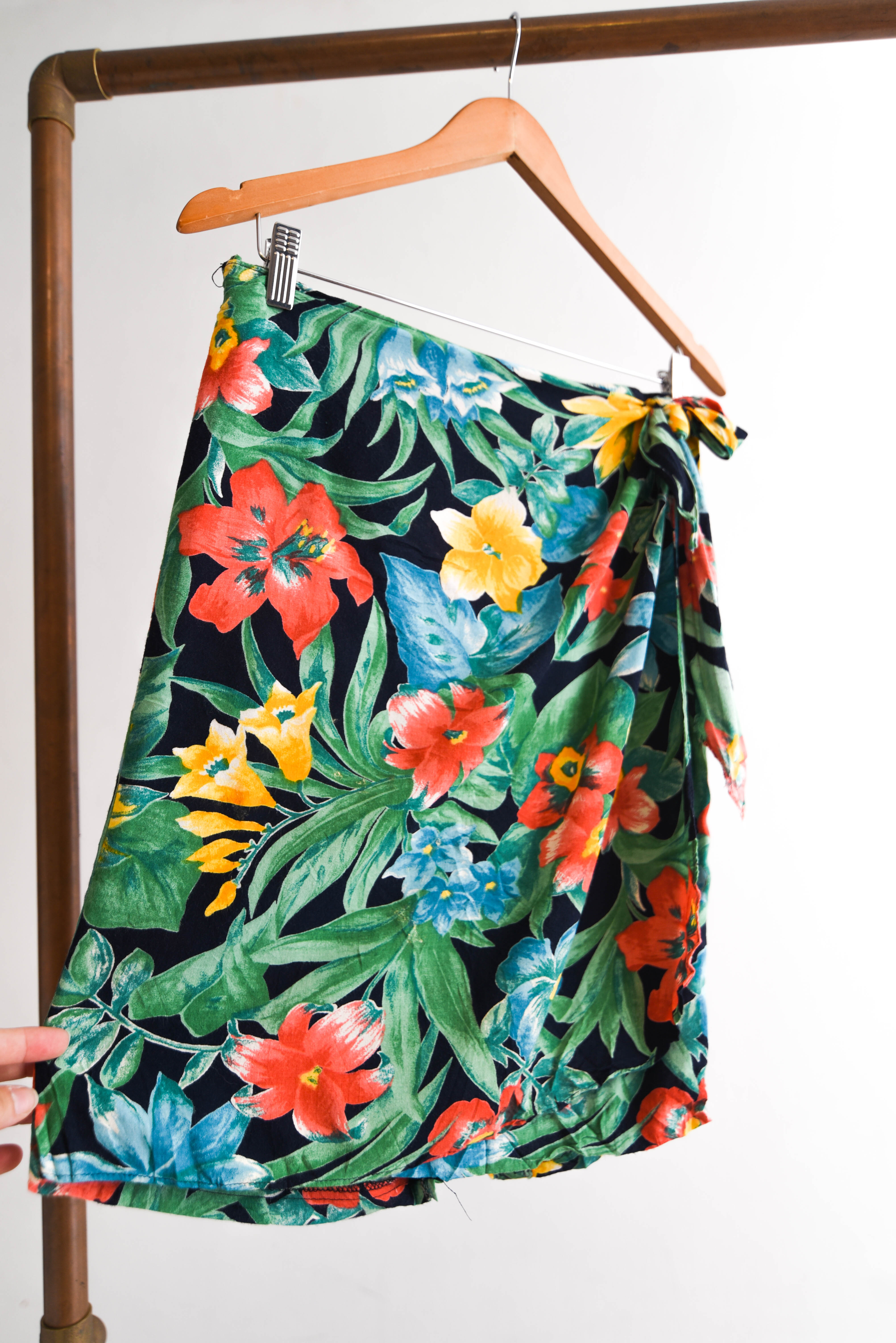 Falda vintage tropical