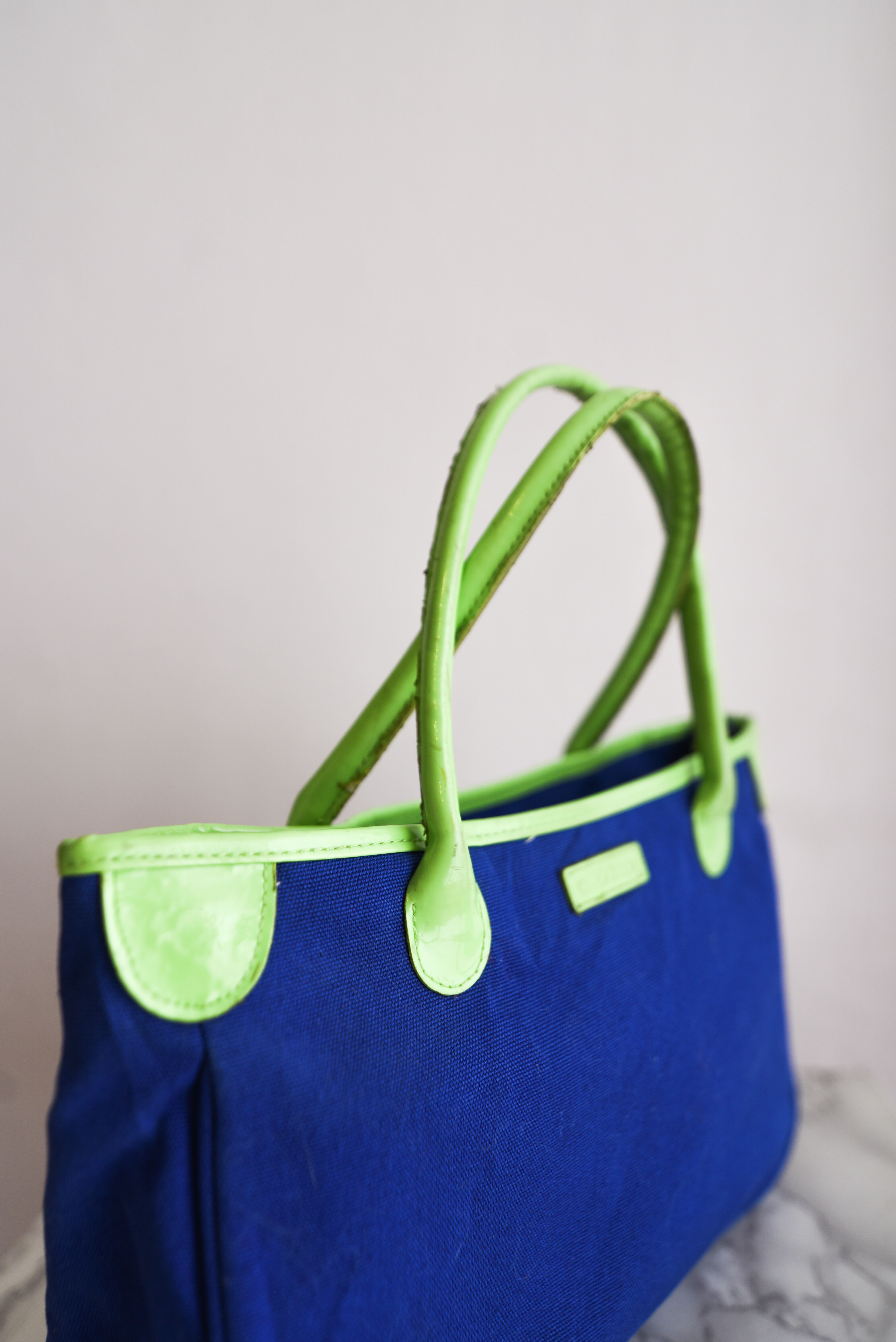 Cartera azul klein 90s