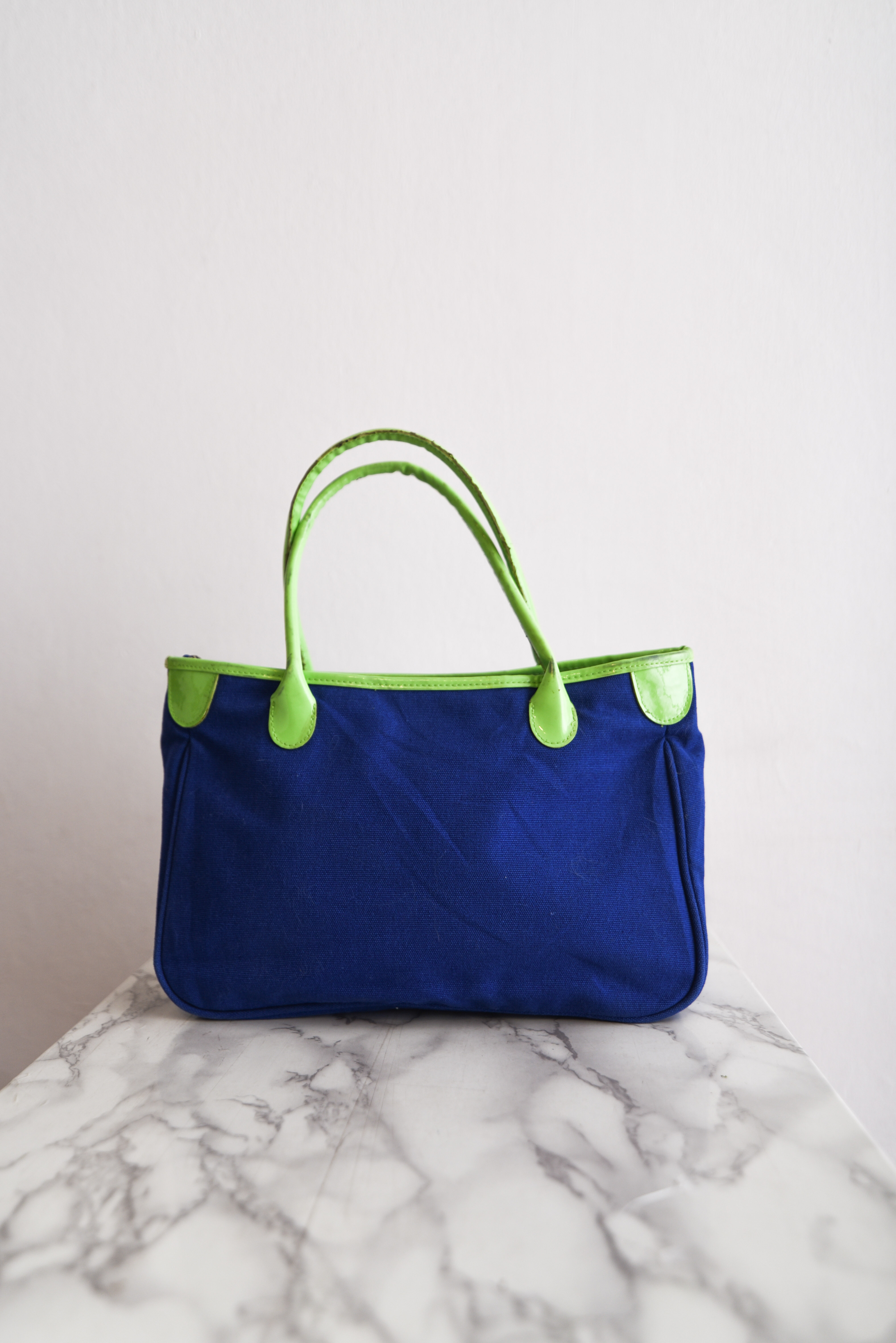 Cartera azul klein 90s