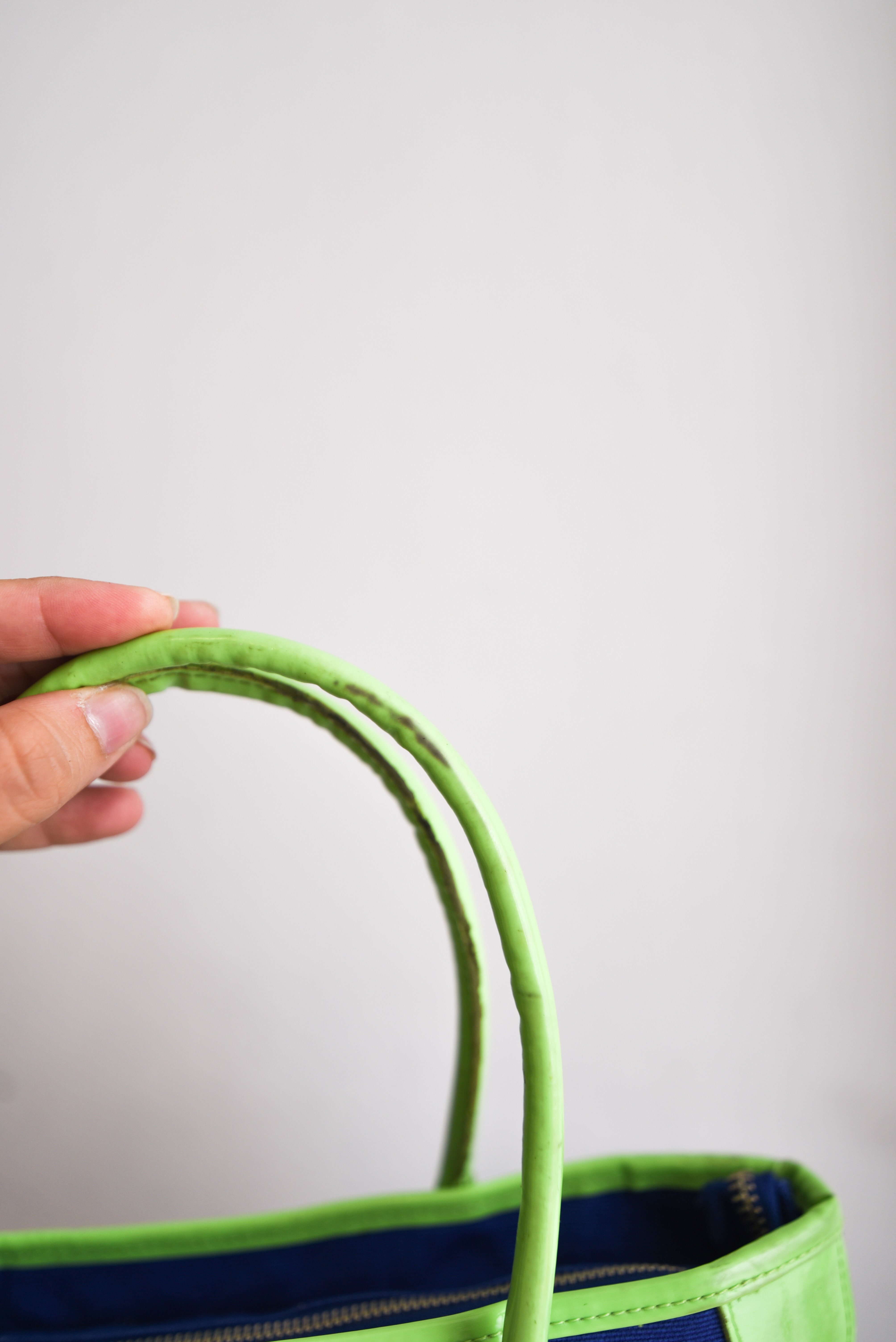 Cartera azul klein 90s