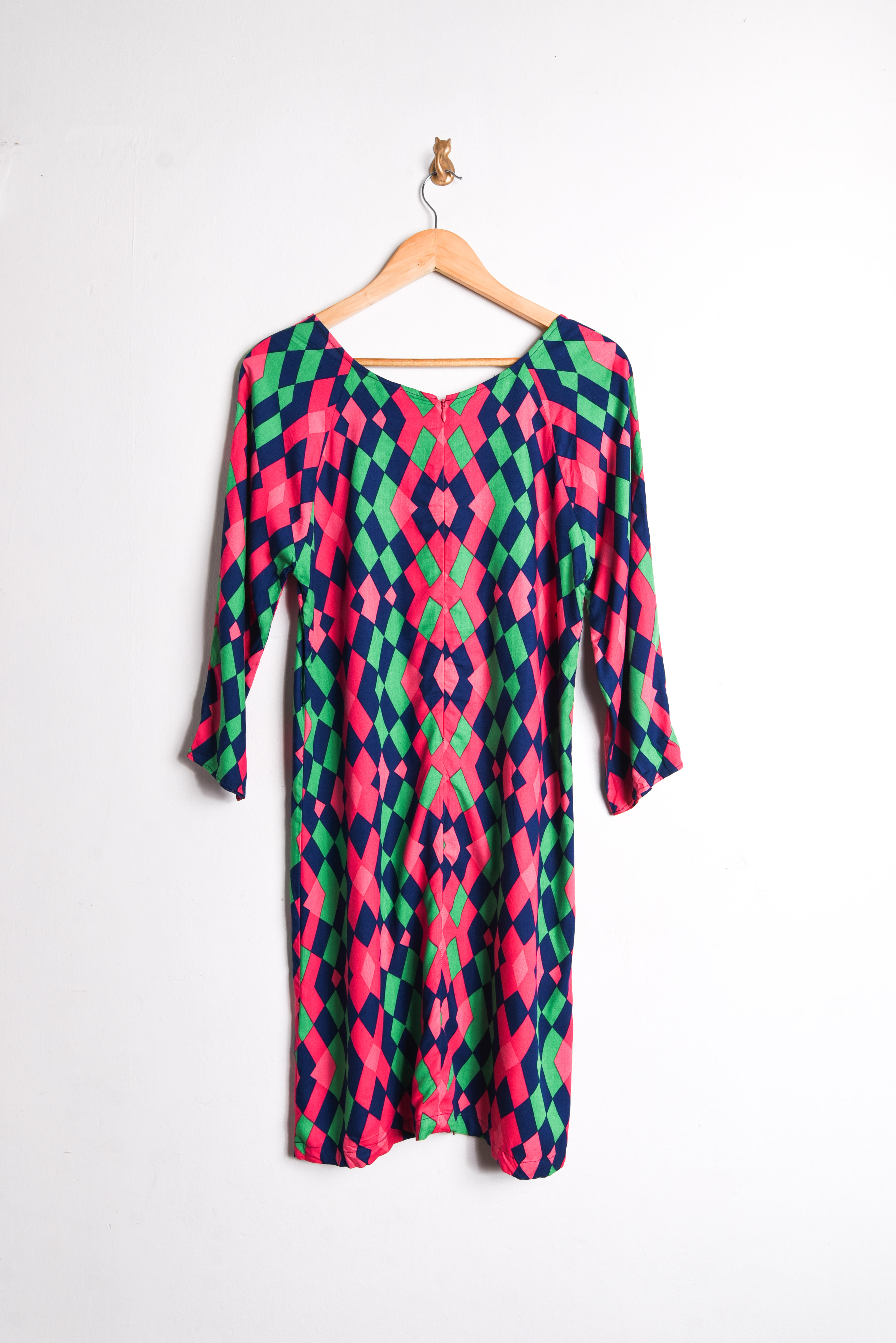 Vestido rombos multicolor