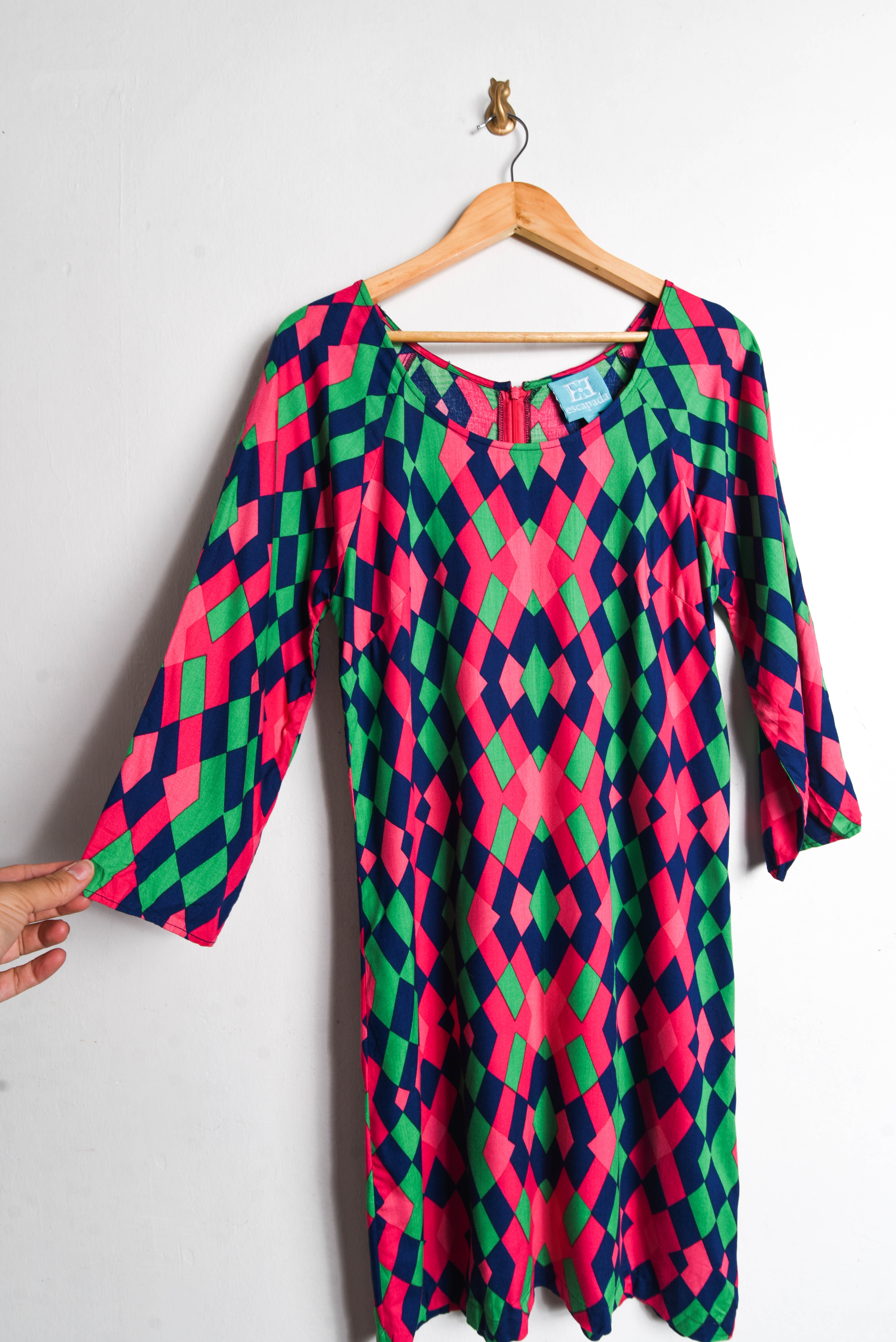 Vestido rombos multicolor