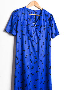 Vestido 80s rombos y puntos