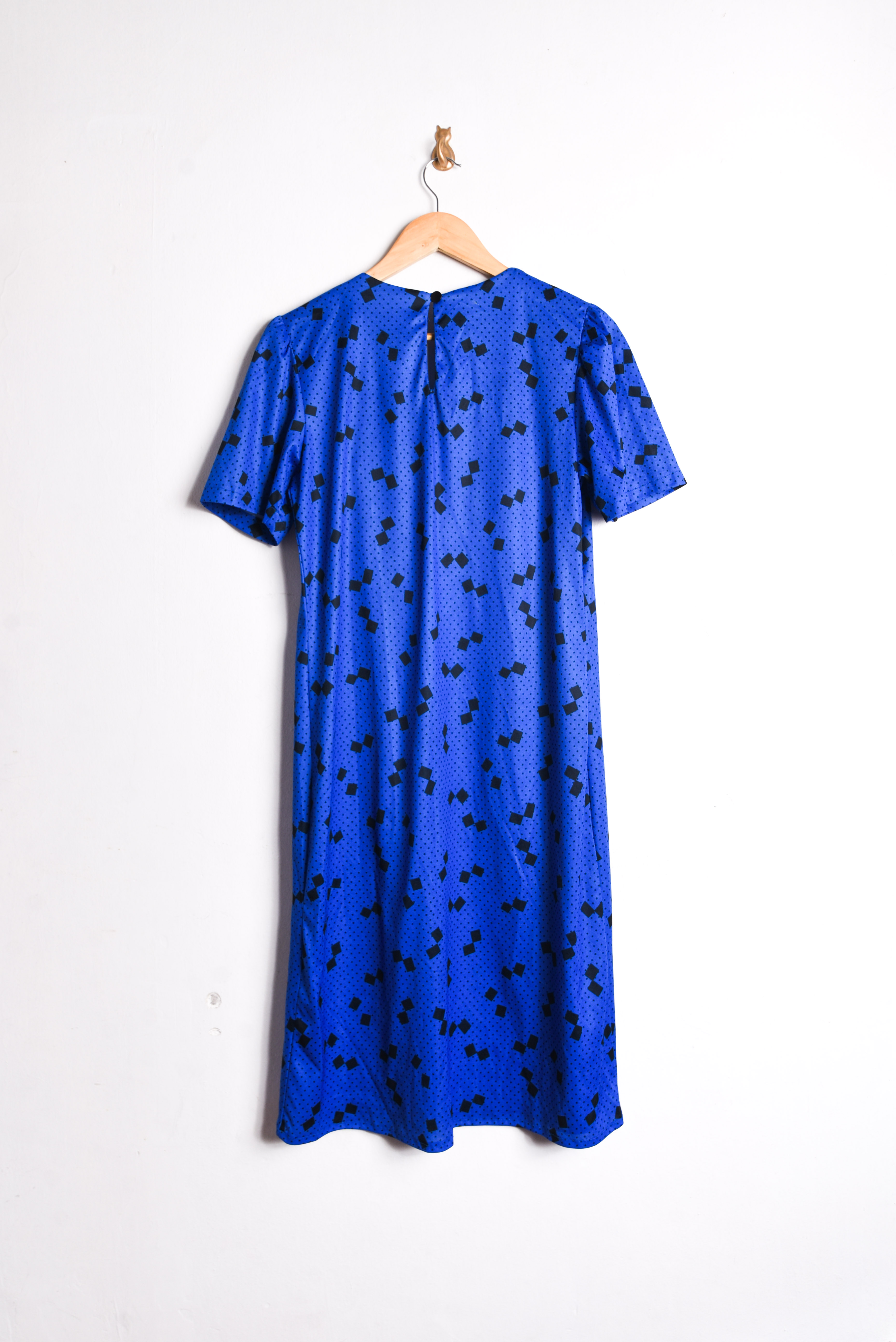 Vestido 80s rombos y puntos