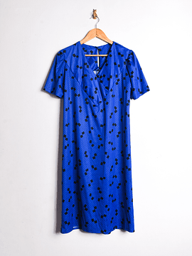 Vestido 80s rombos y puntos