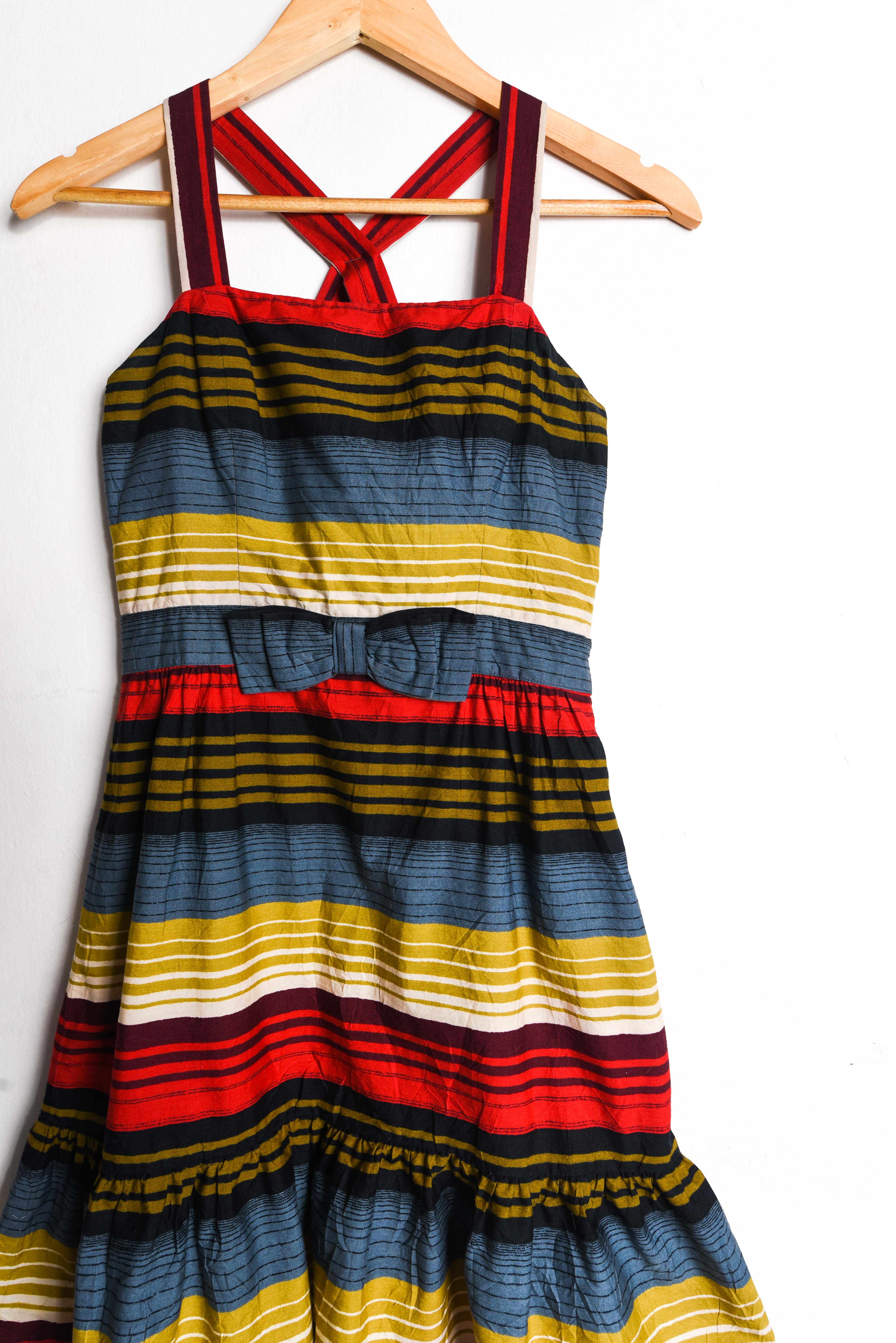 Vestido rayado ribbon