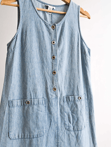 Jumper denim 90s bolsillos