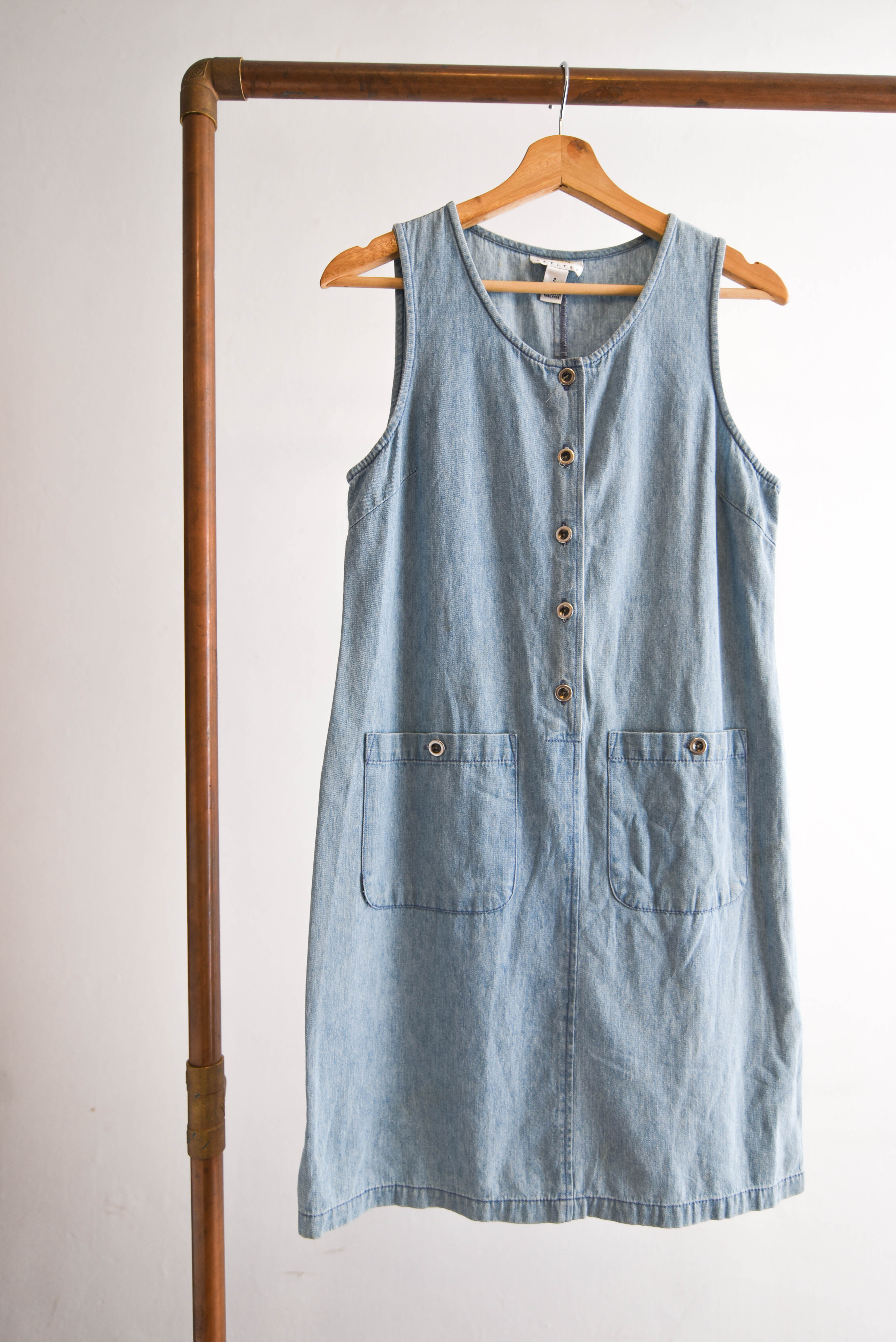 Jumper denim 90s bolsillos