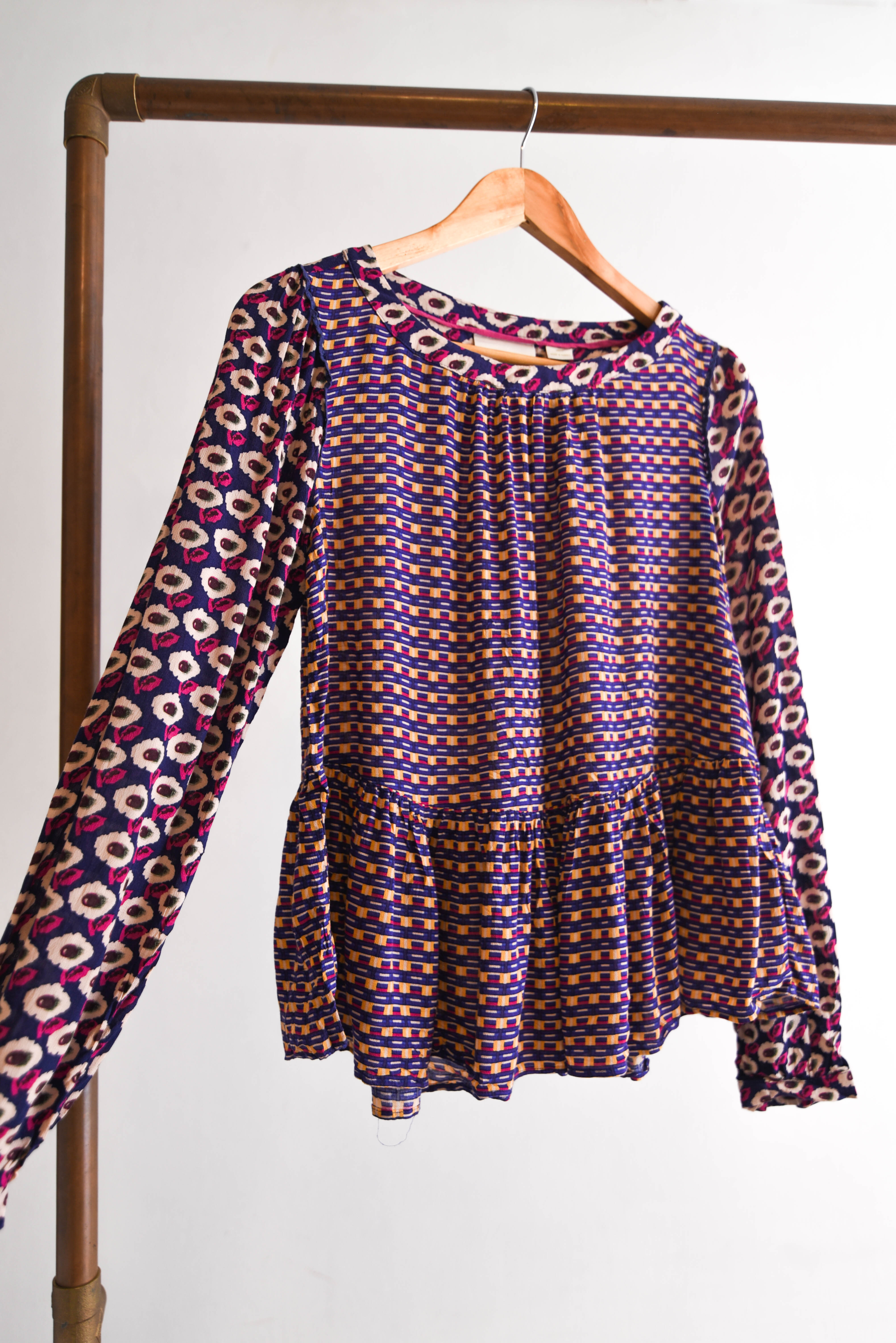 Blusa retro Anthropologie