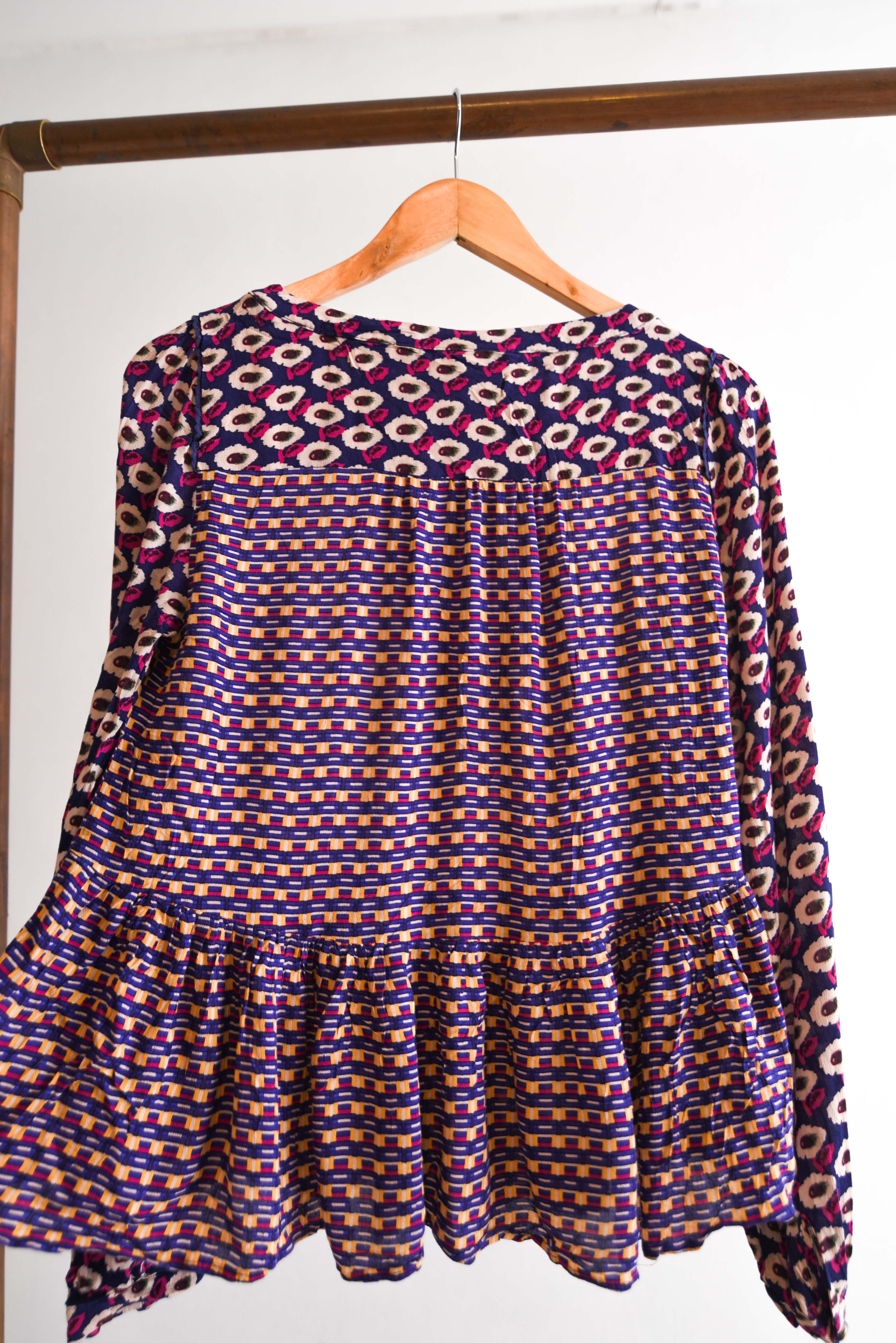 Blusa retro Anthropologie