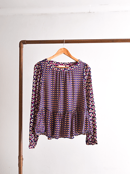 Blusa retro Anthropologie