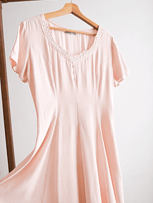 Vestido rosa pastel 90s