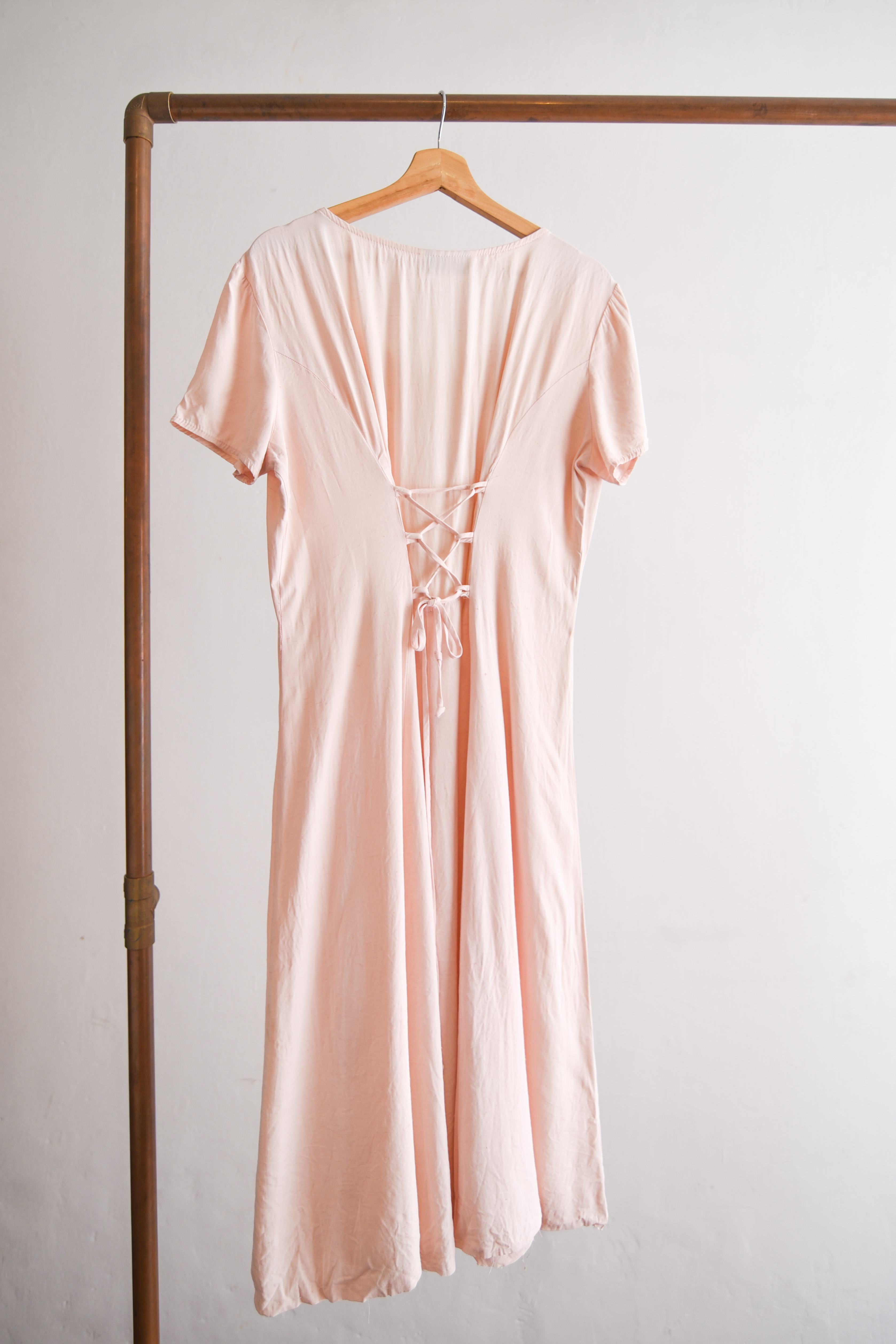 Vestido rosa pastel 90s