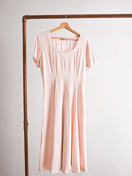 Vestido rosa pastel 90s