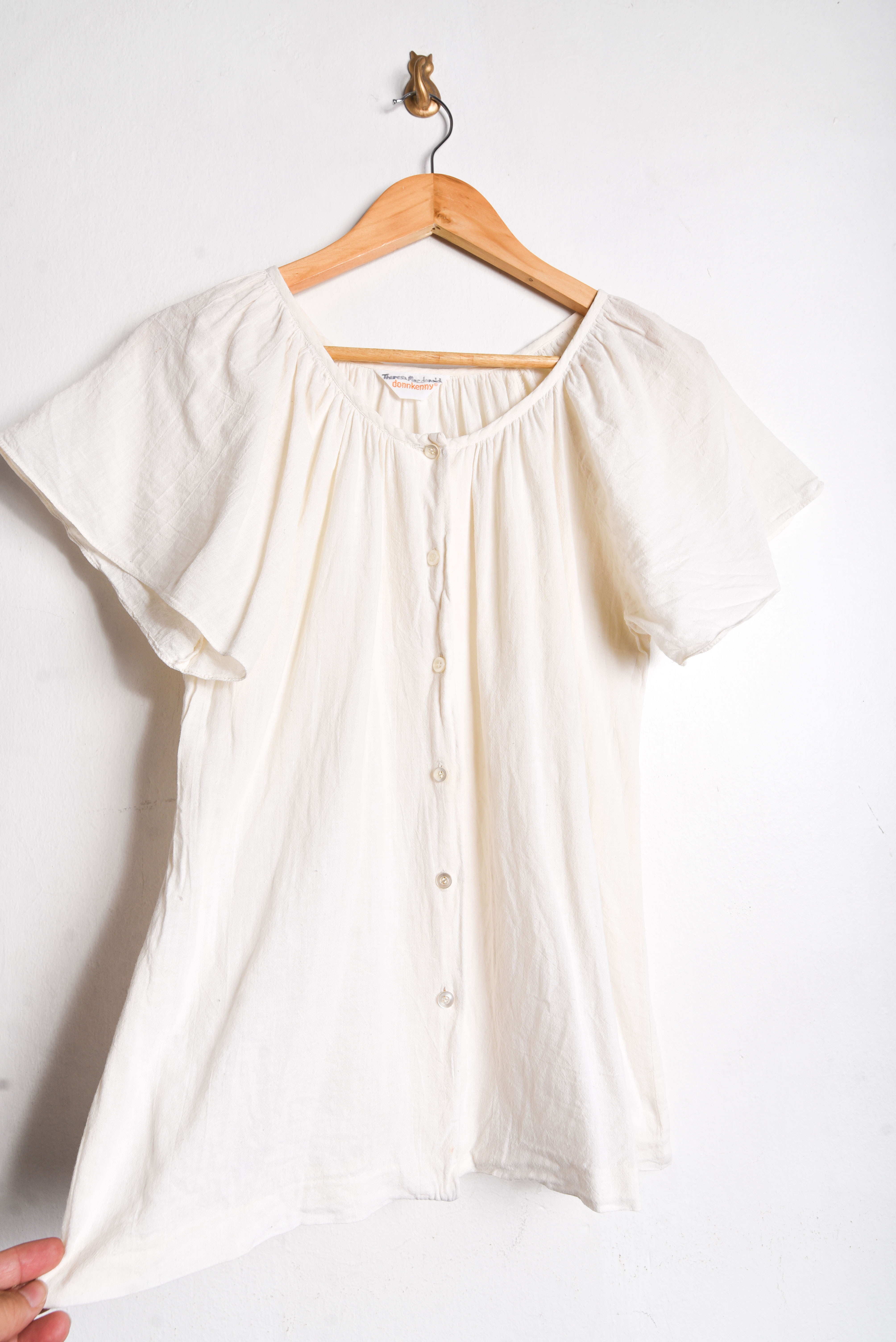 Blusa cotton lino botones