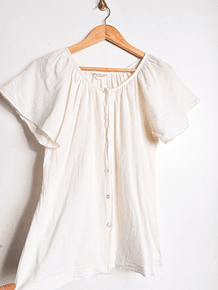 Blusa cotton lino botones