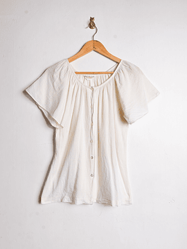 Blusa cotton lino botones