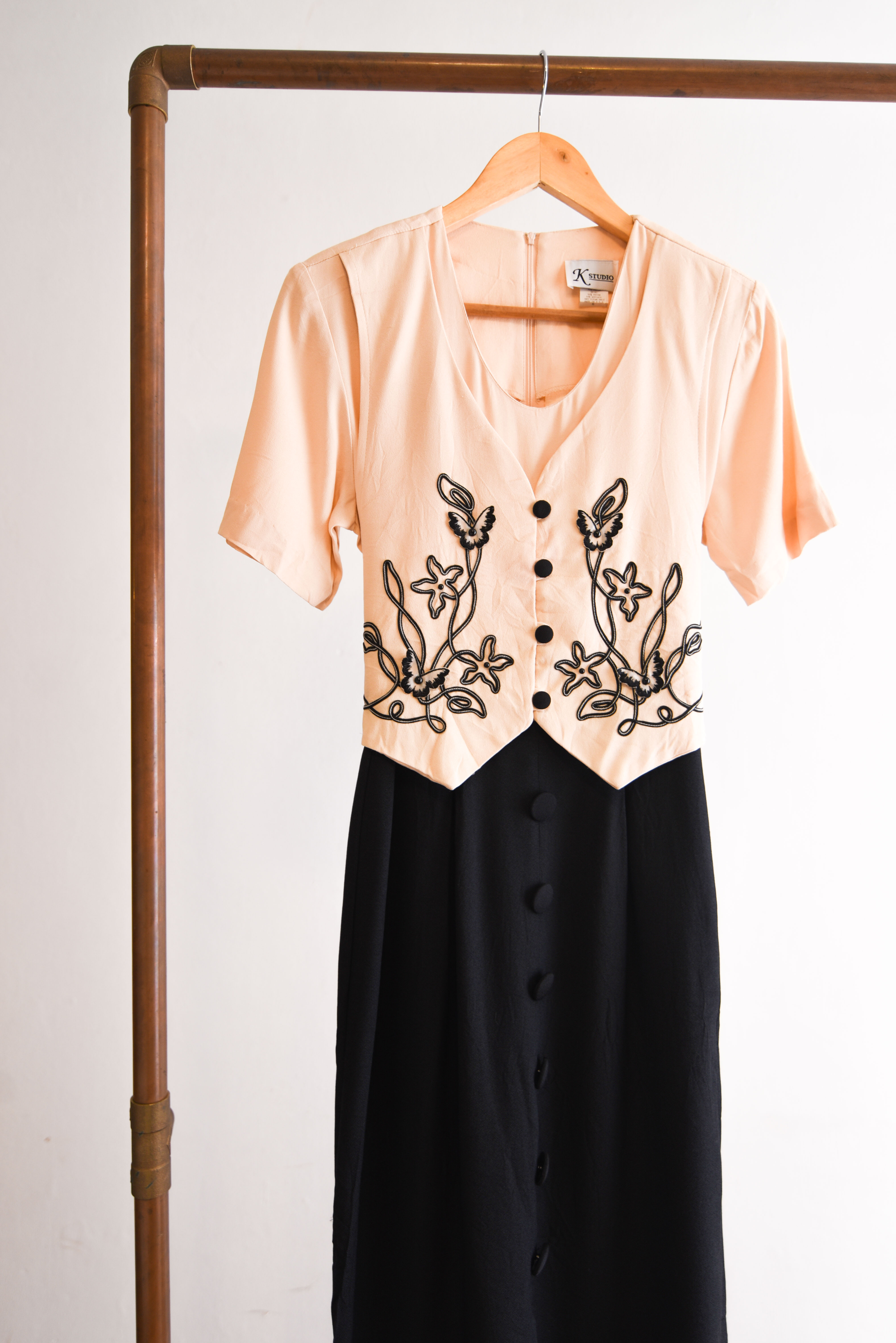 Vestido 90s vest bordado