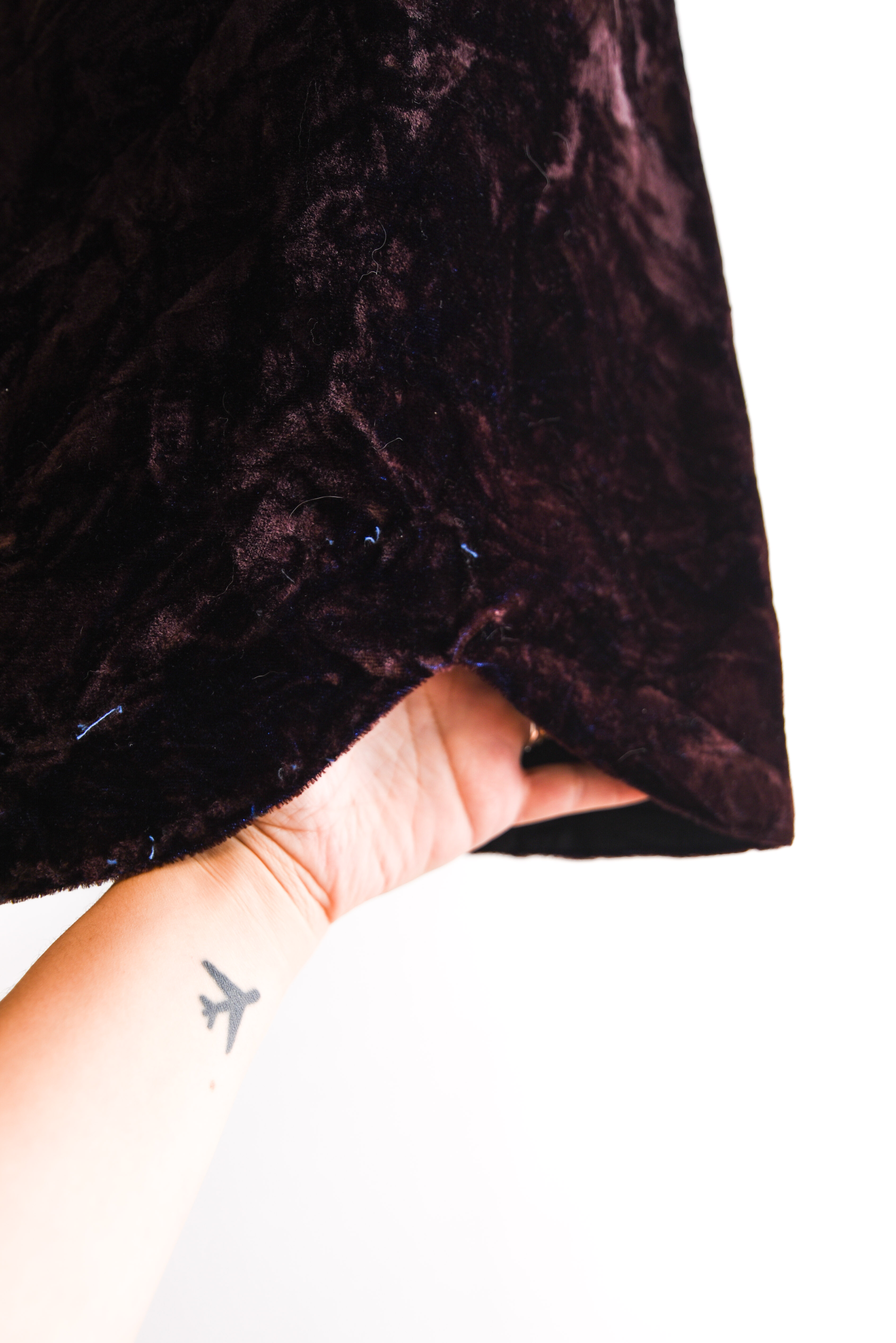 Vestido terciopelo vintage 80s