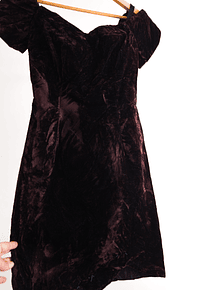 Vestido terciopelo vintage 80s