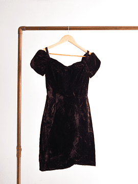 Vestido terciopelo vintage 80s