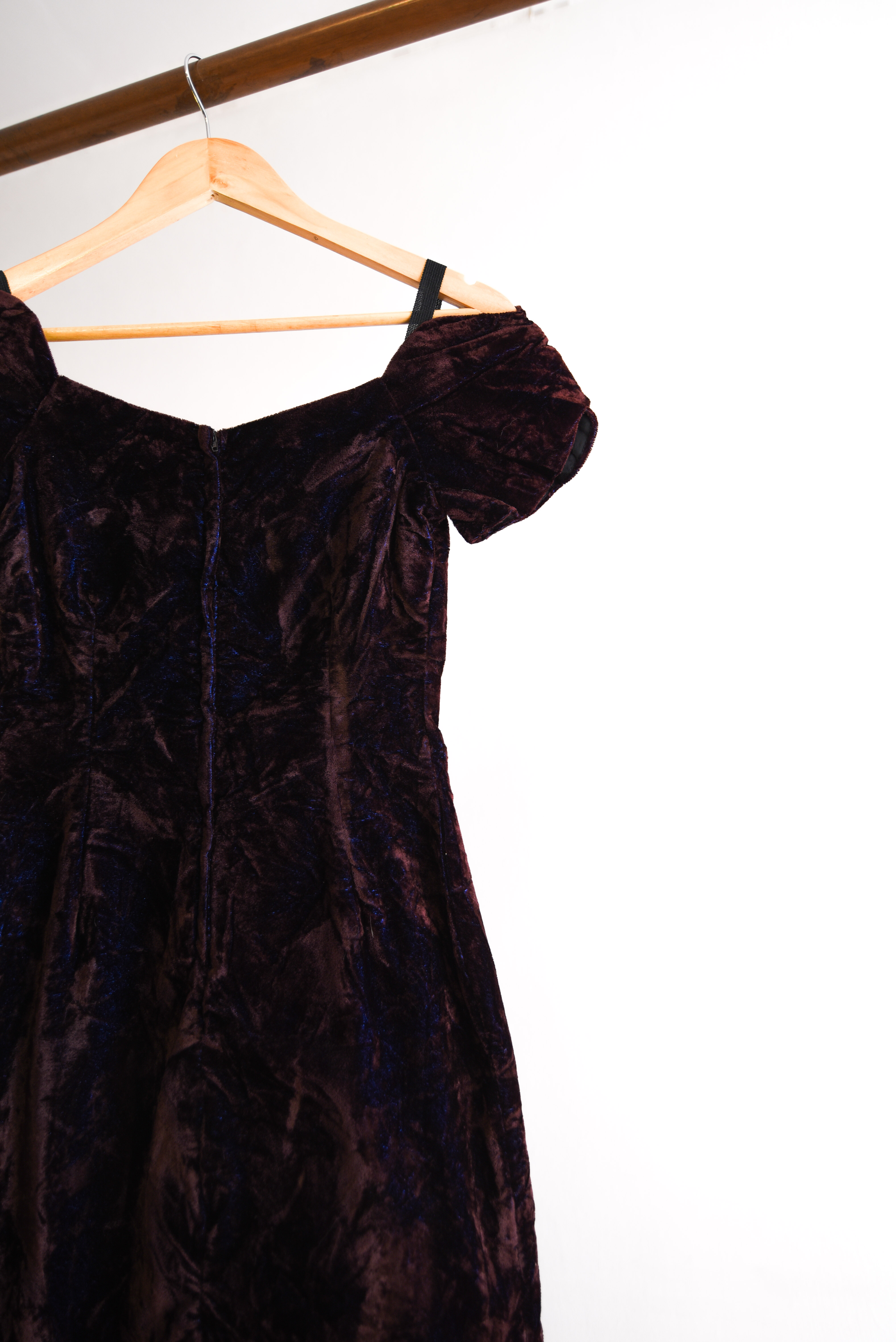 Vestido terciopelo vintage 80s