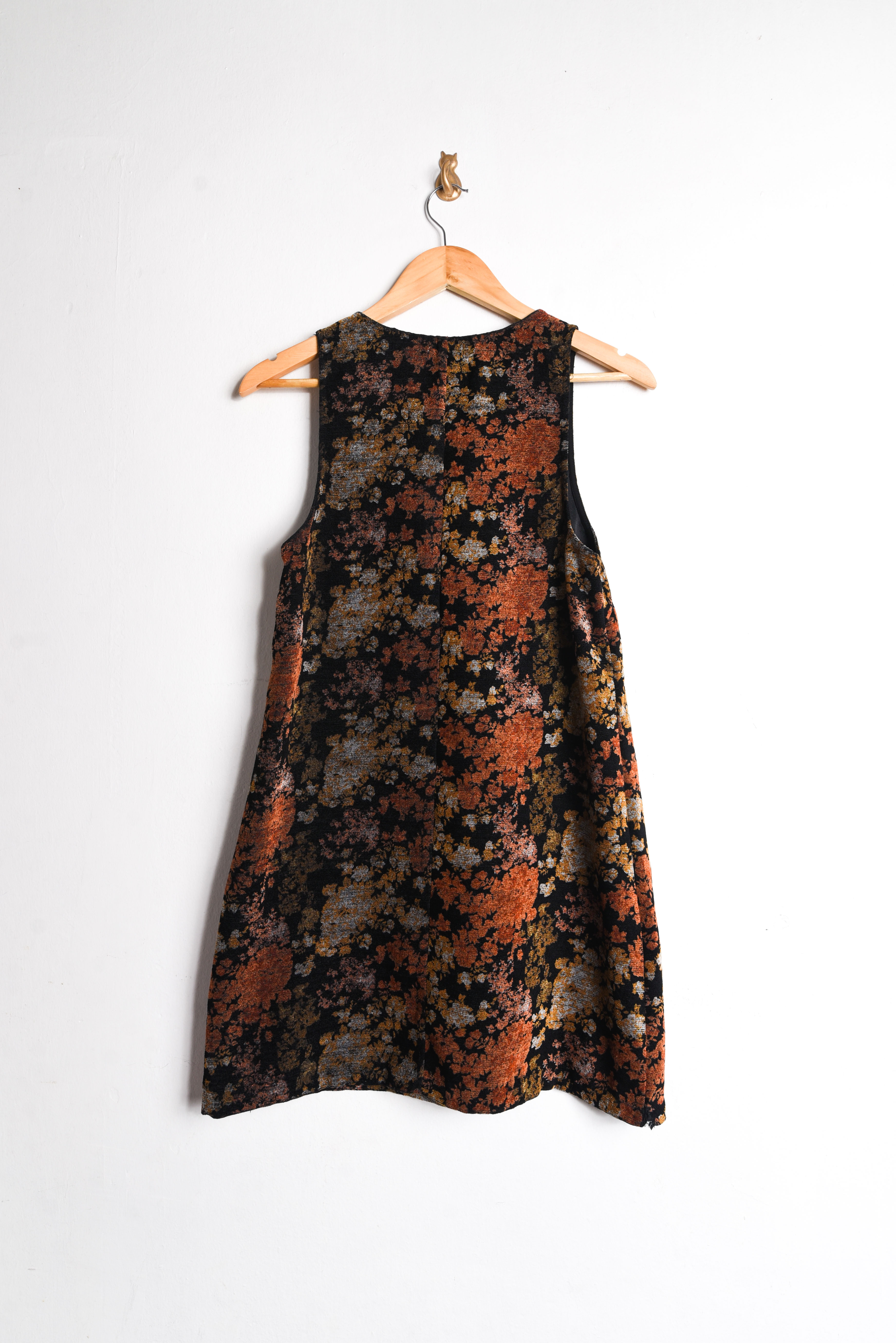 Vestido velvet floral lazito