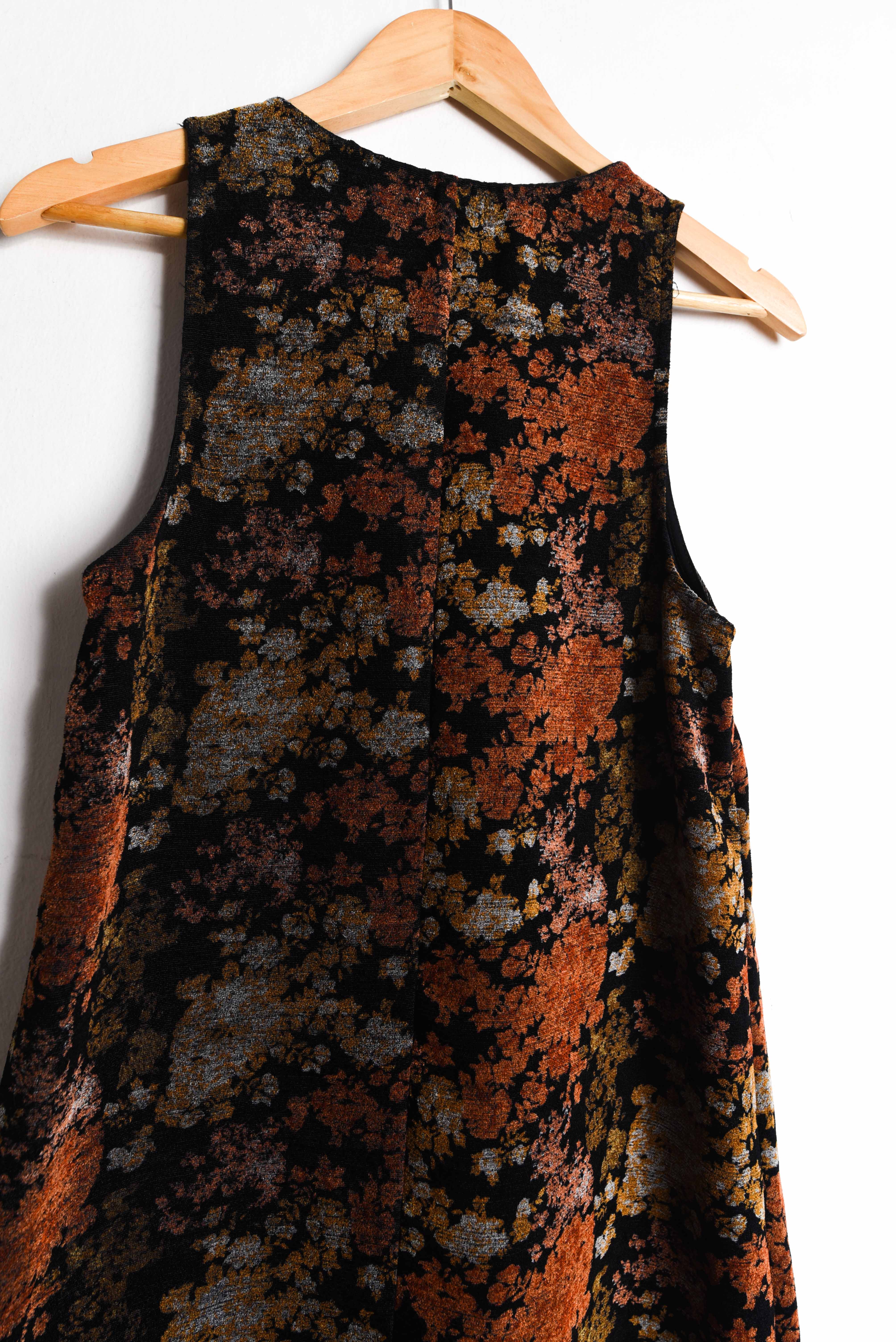 Vestido velvet floral lazito