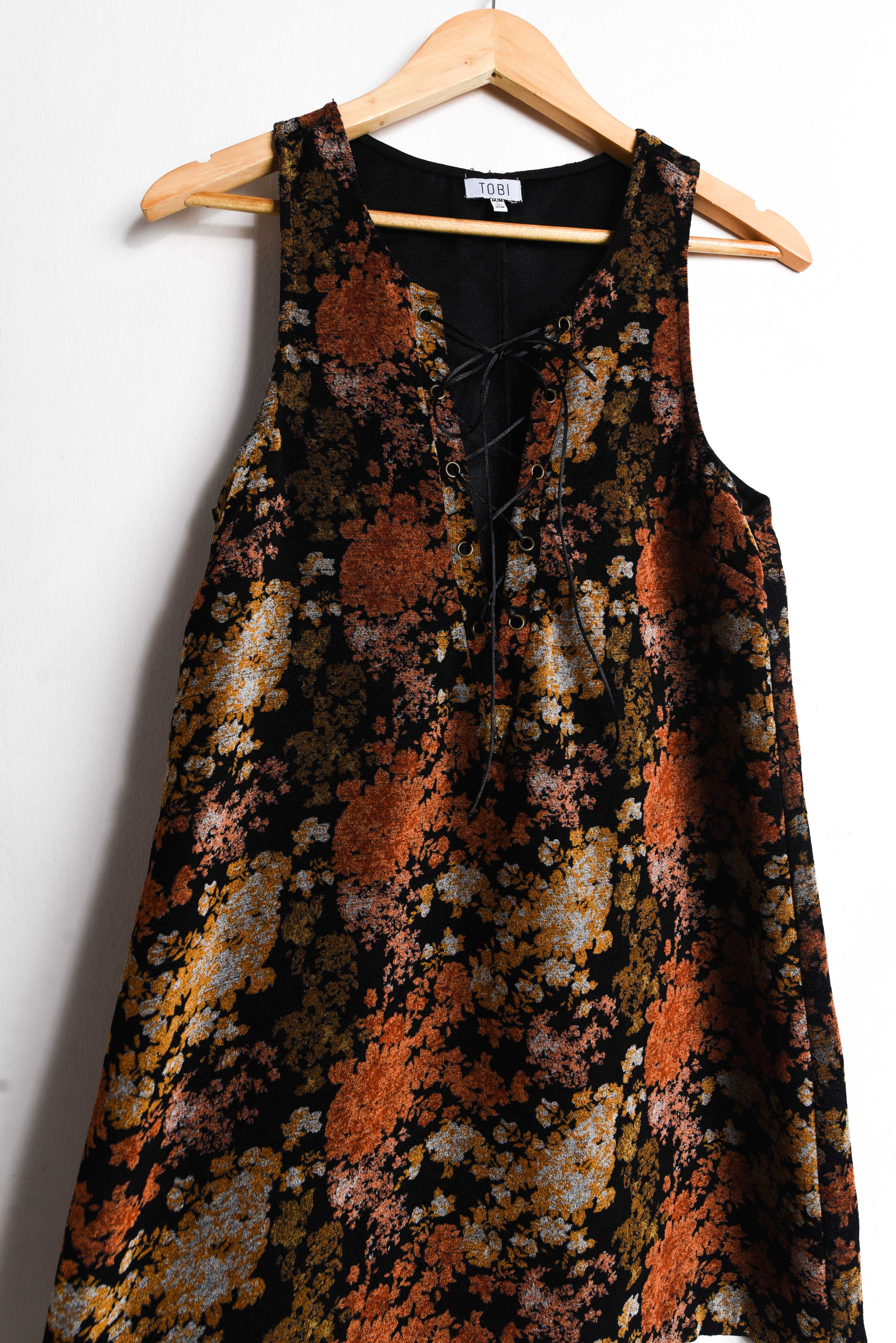 Vestido velvet floral lazito