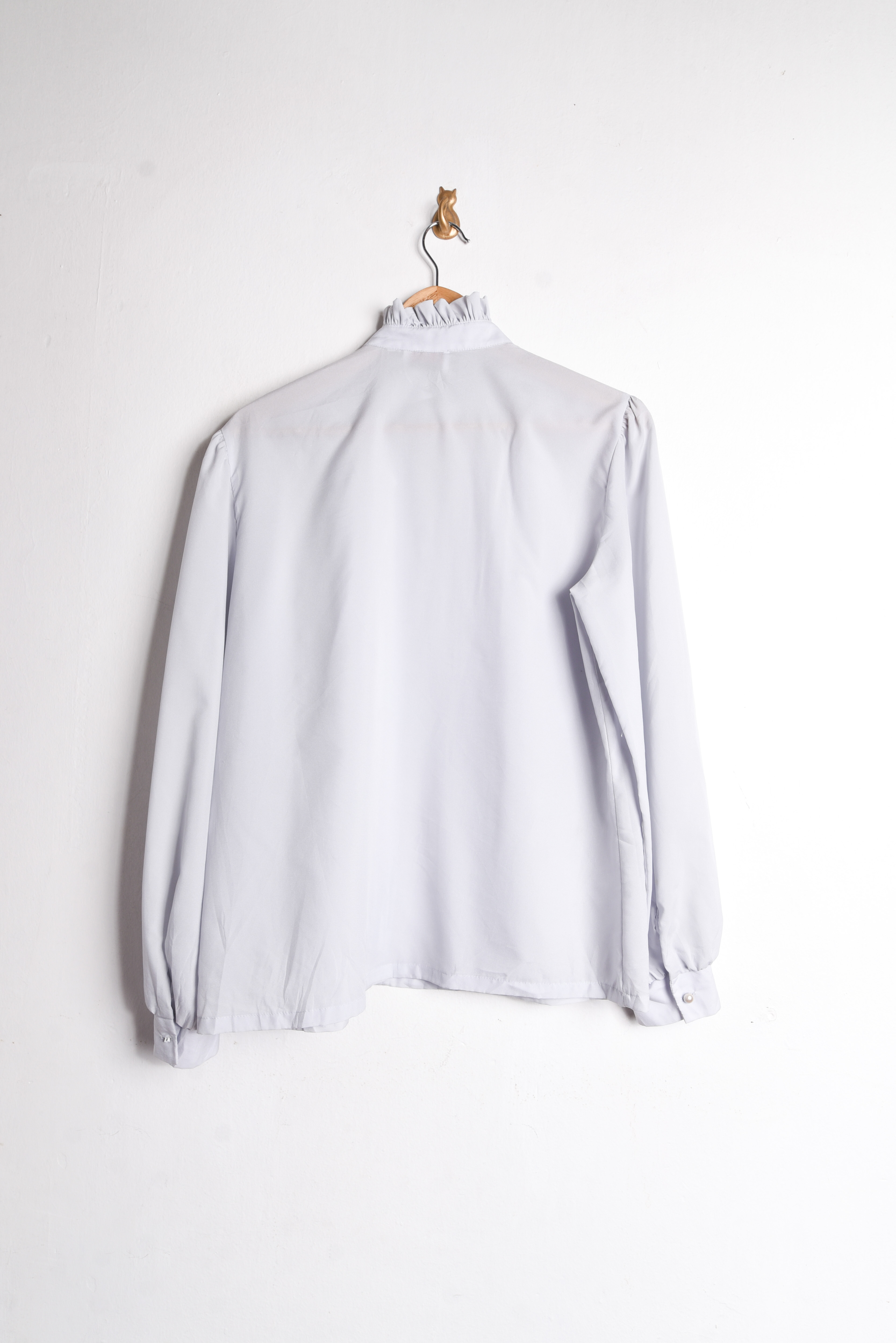 Blusa gris perla 80s