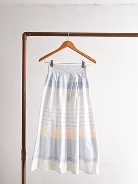 Falda 60s celeste pastel