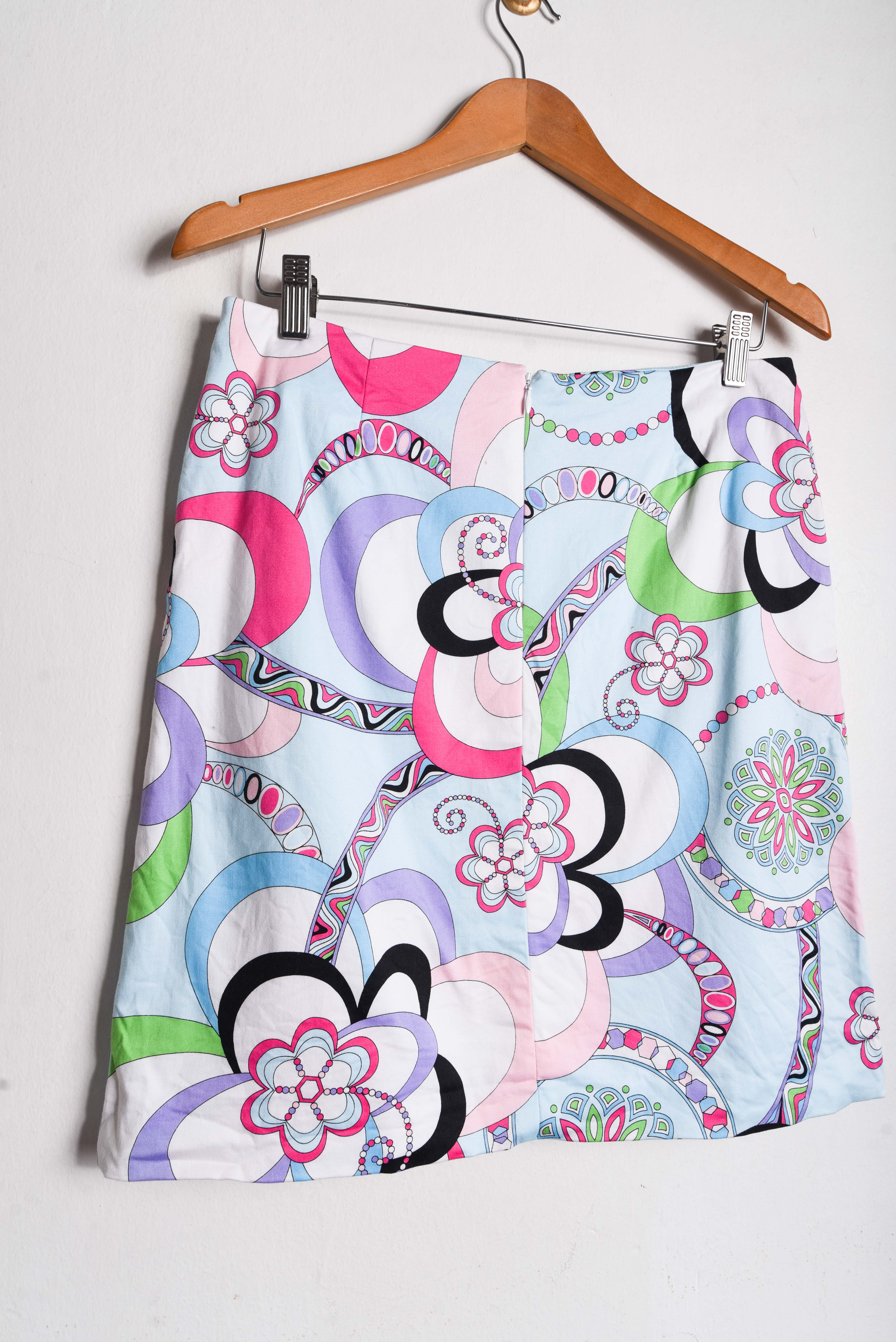 Falda retro print floral