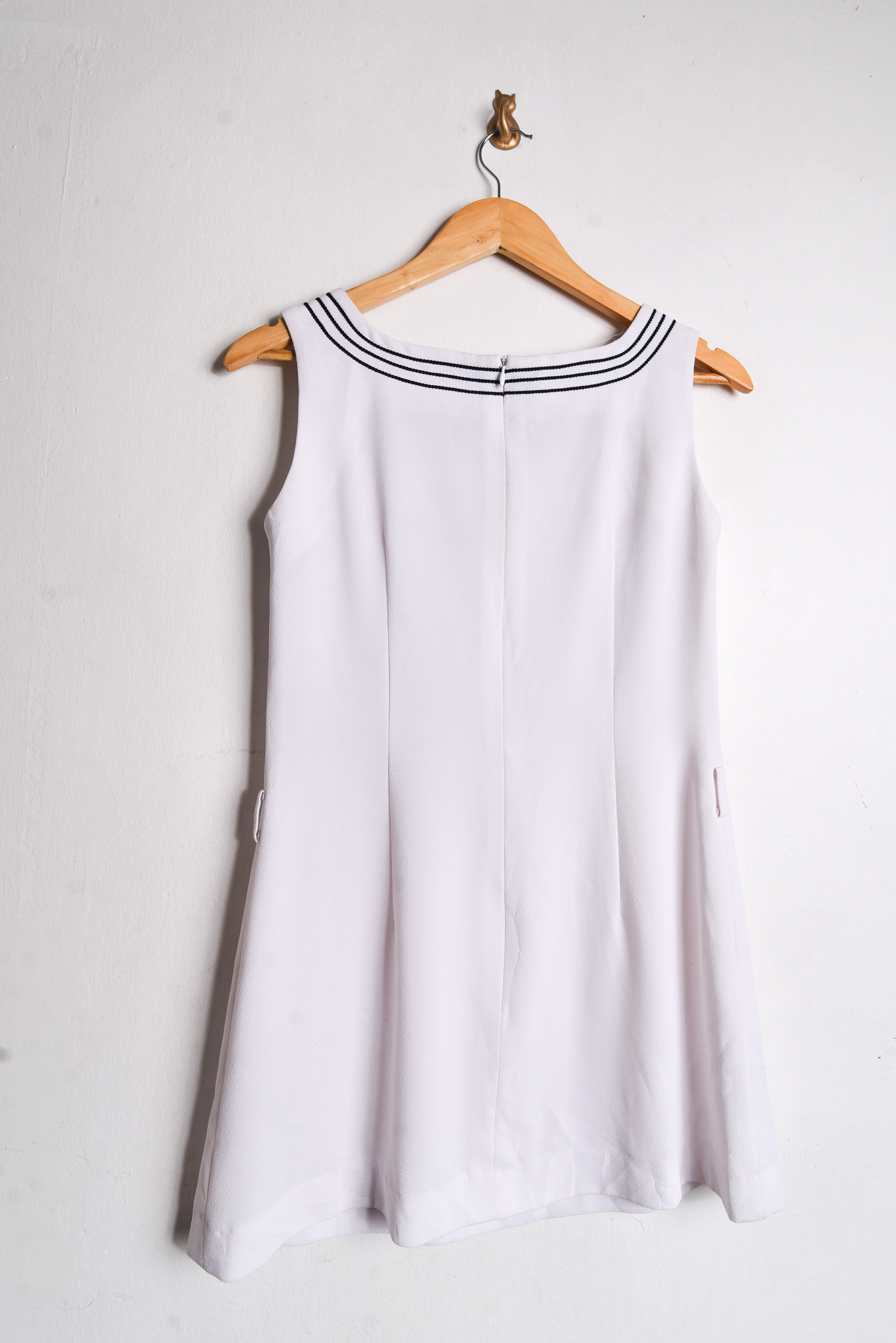 Mini vestido blanco marinero