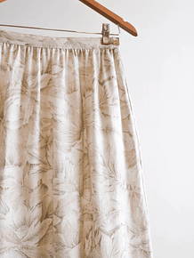Falda vintage floral crema