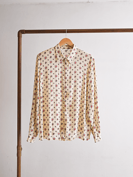Blusa marfil paisley vintage