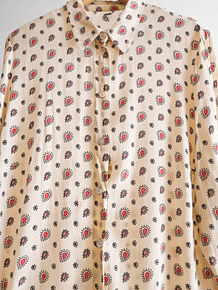 Blusa marfil paisley vintage