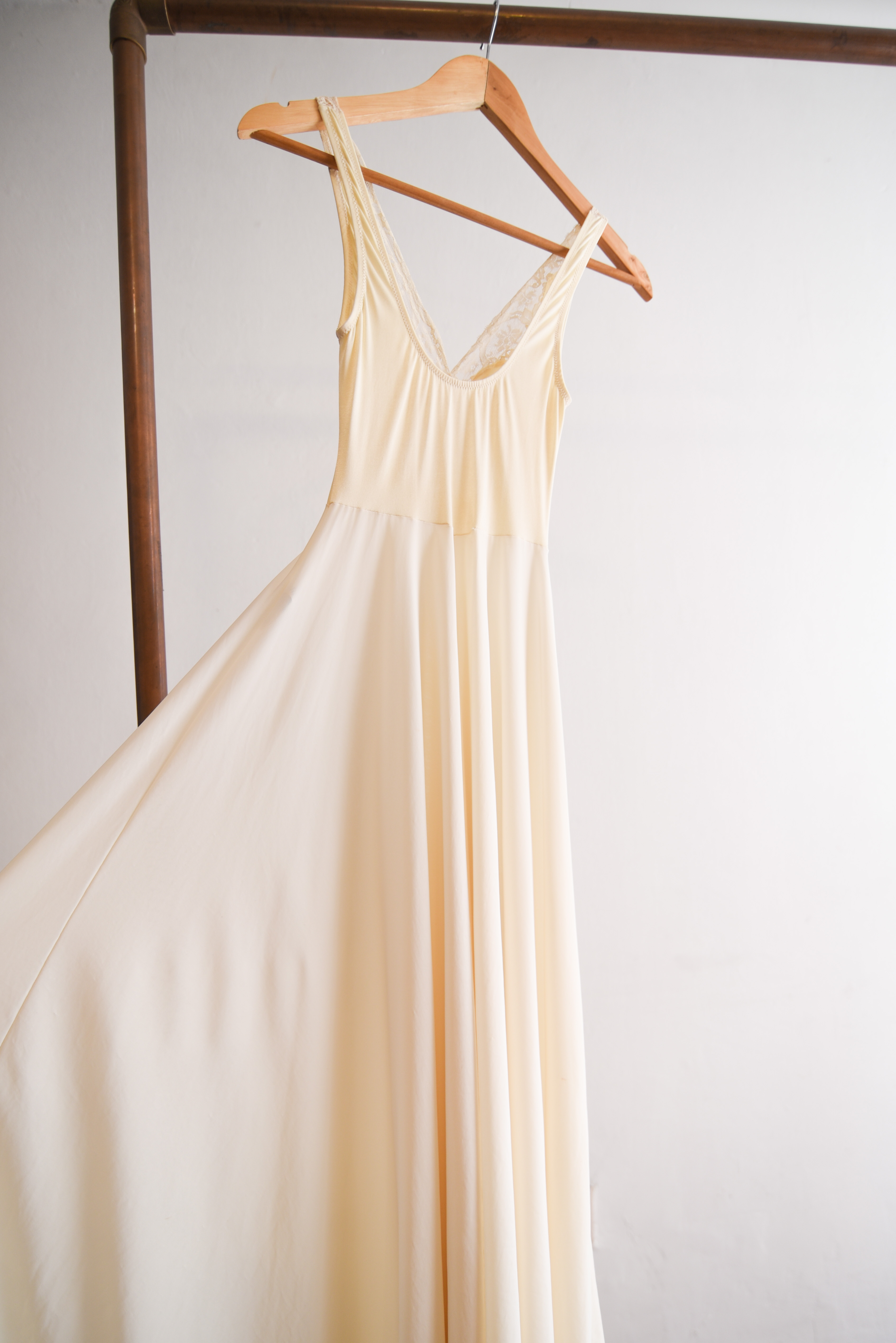 Maxi vestido lencero vintage