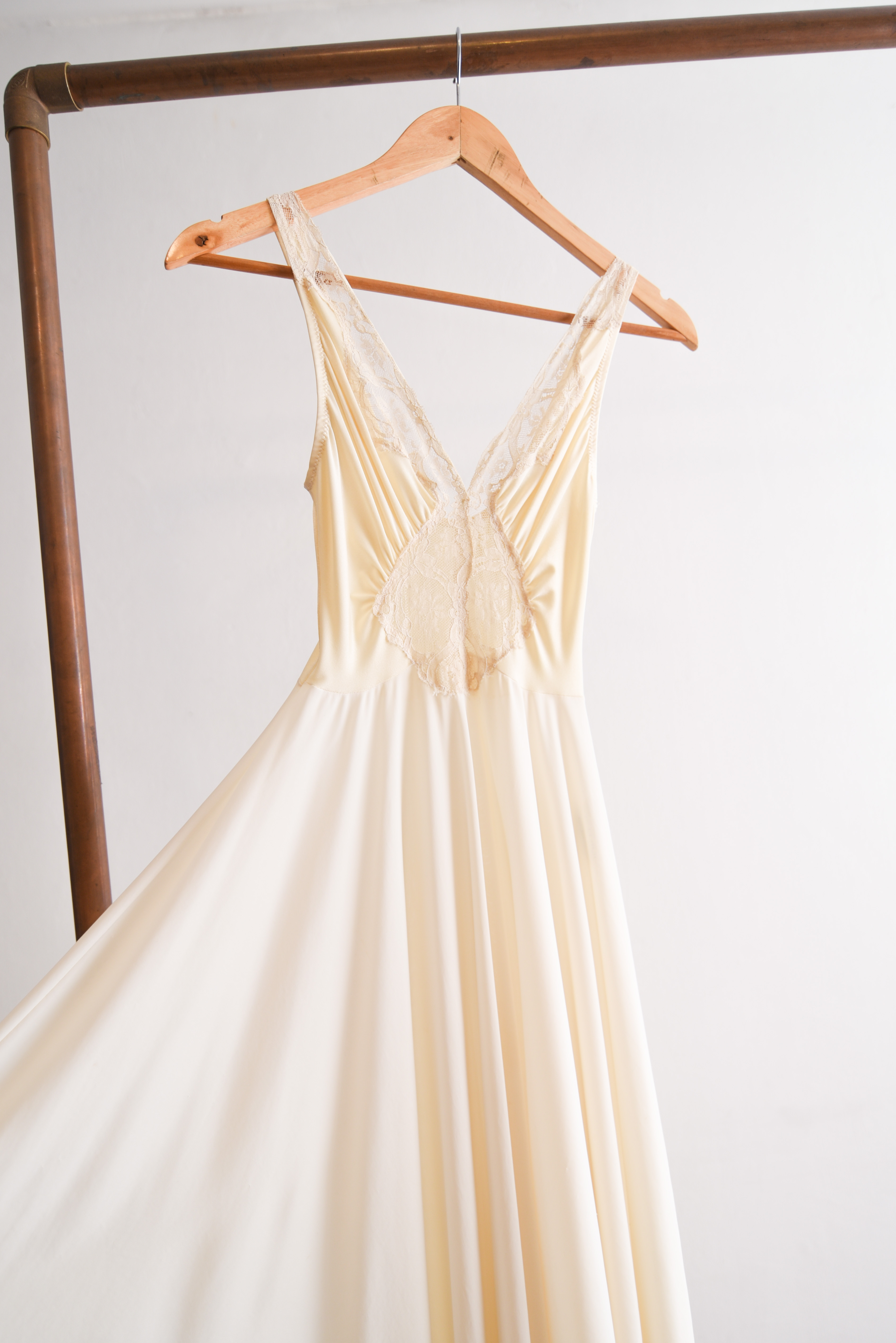 Maxi vestido lencero vintage