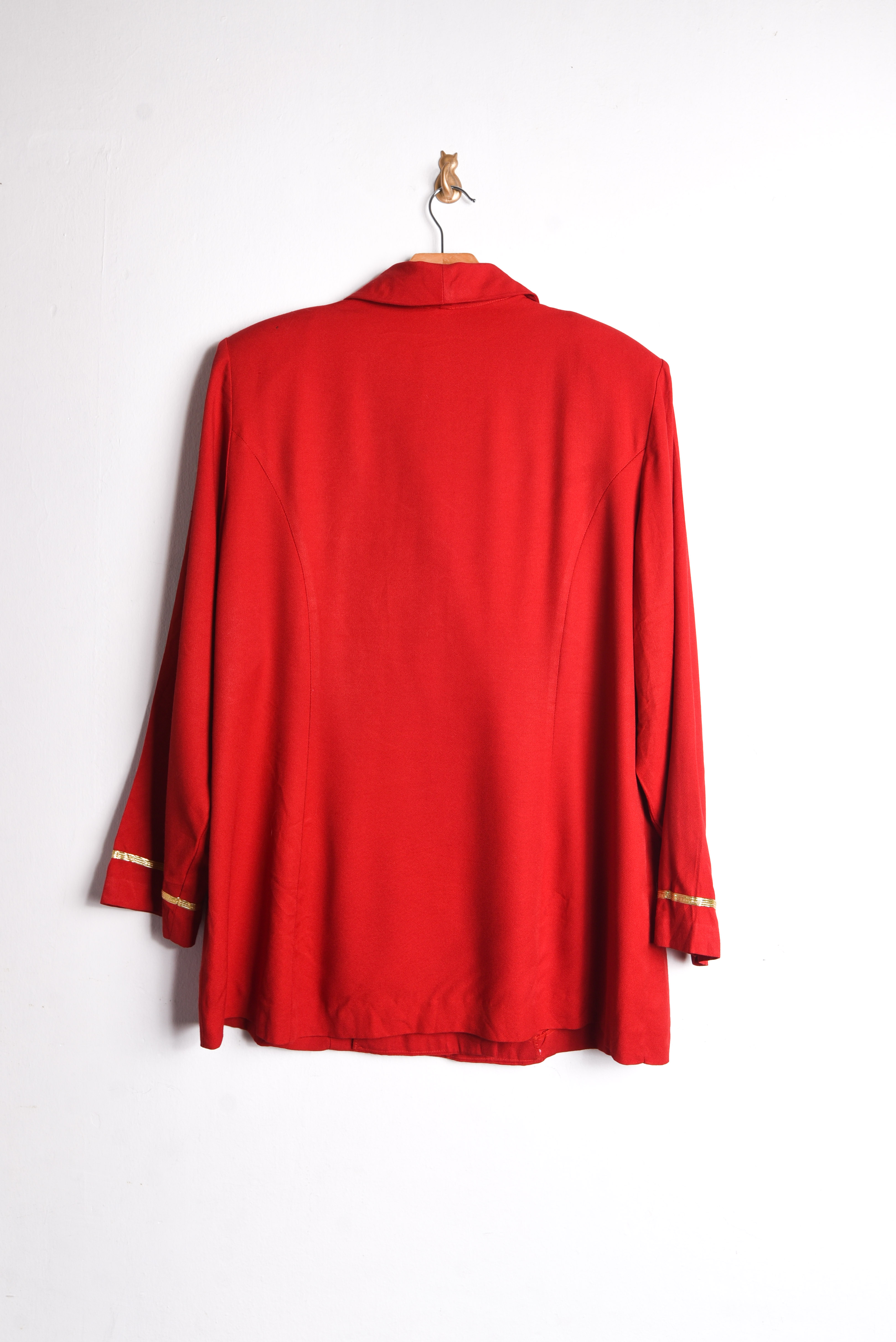 Blazer vintage red & gold