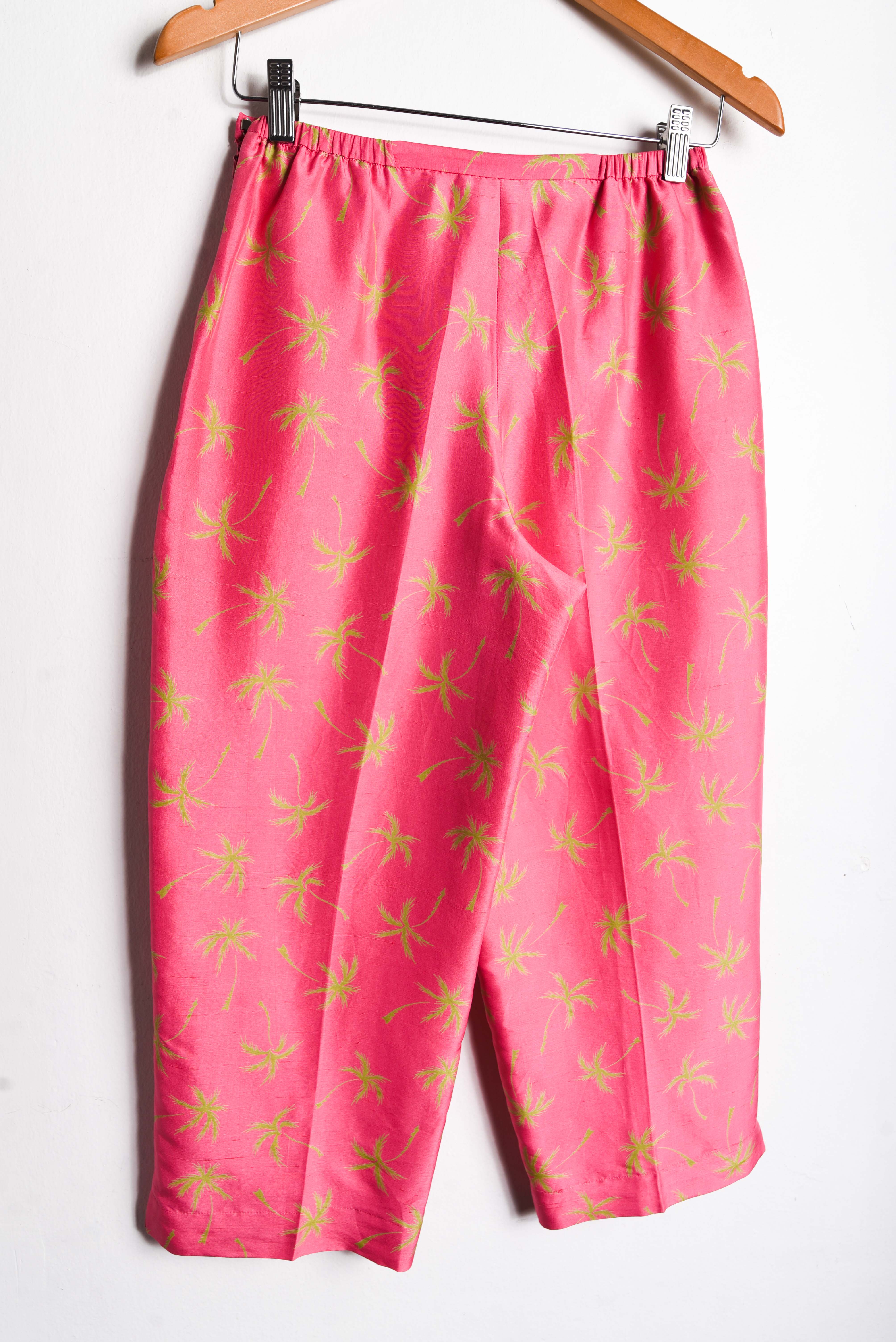 Capri pants seda palmeras