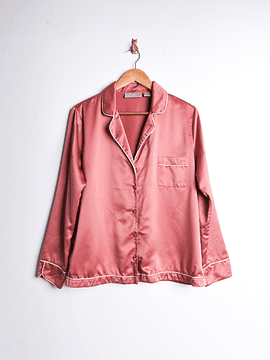 Blusa lencera pijama coral