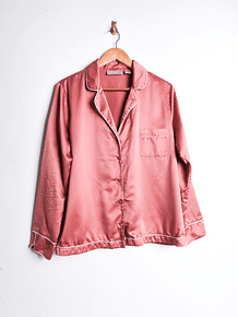 Blusa lencera pijama coral