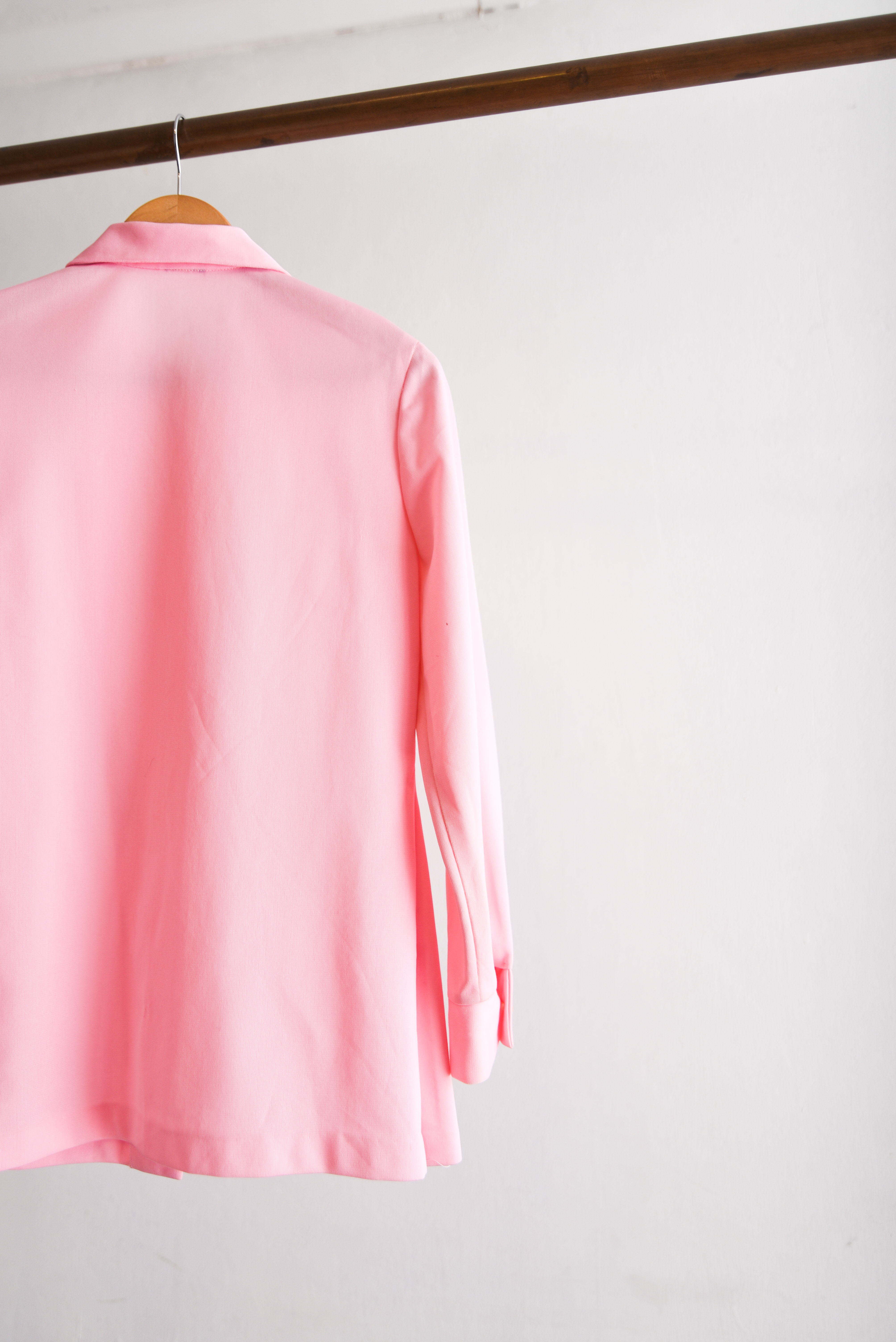 Blusa rosa pastel 1970s