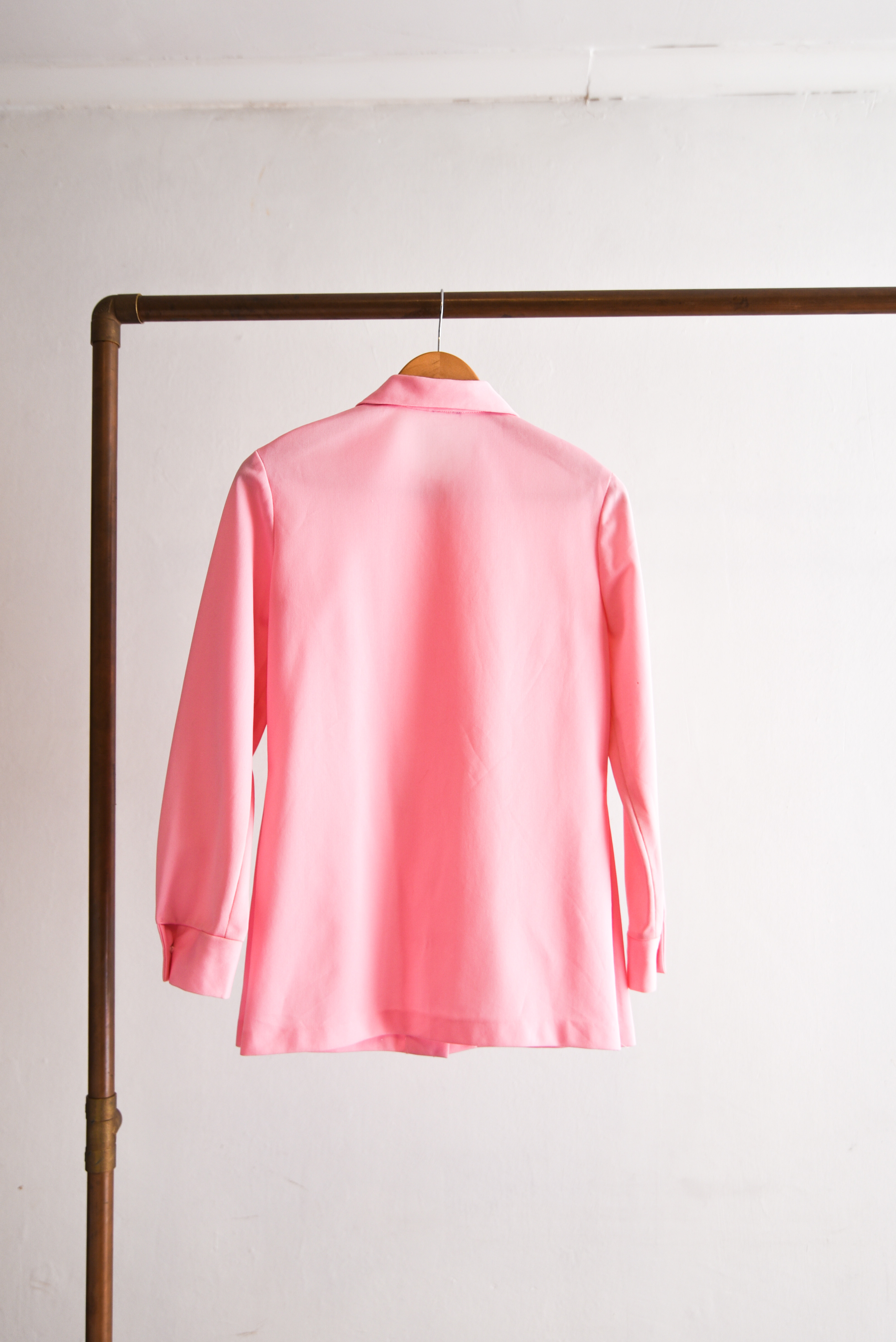 Blusa rosa pastel 1970s