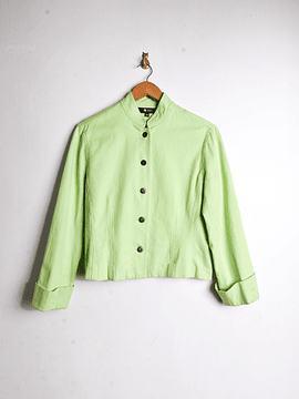 Chaqueta denim verde lima