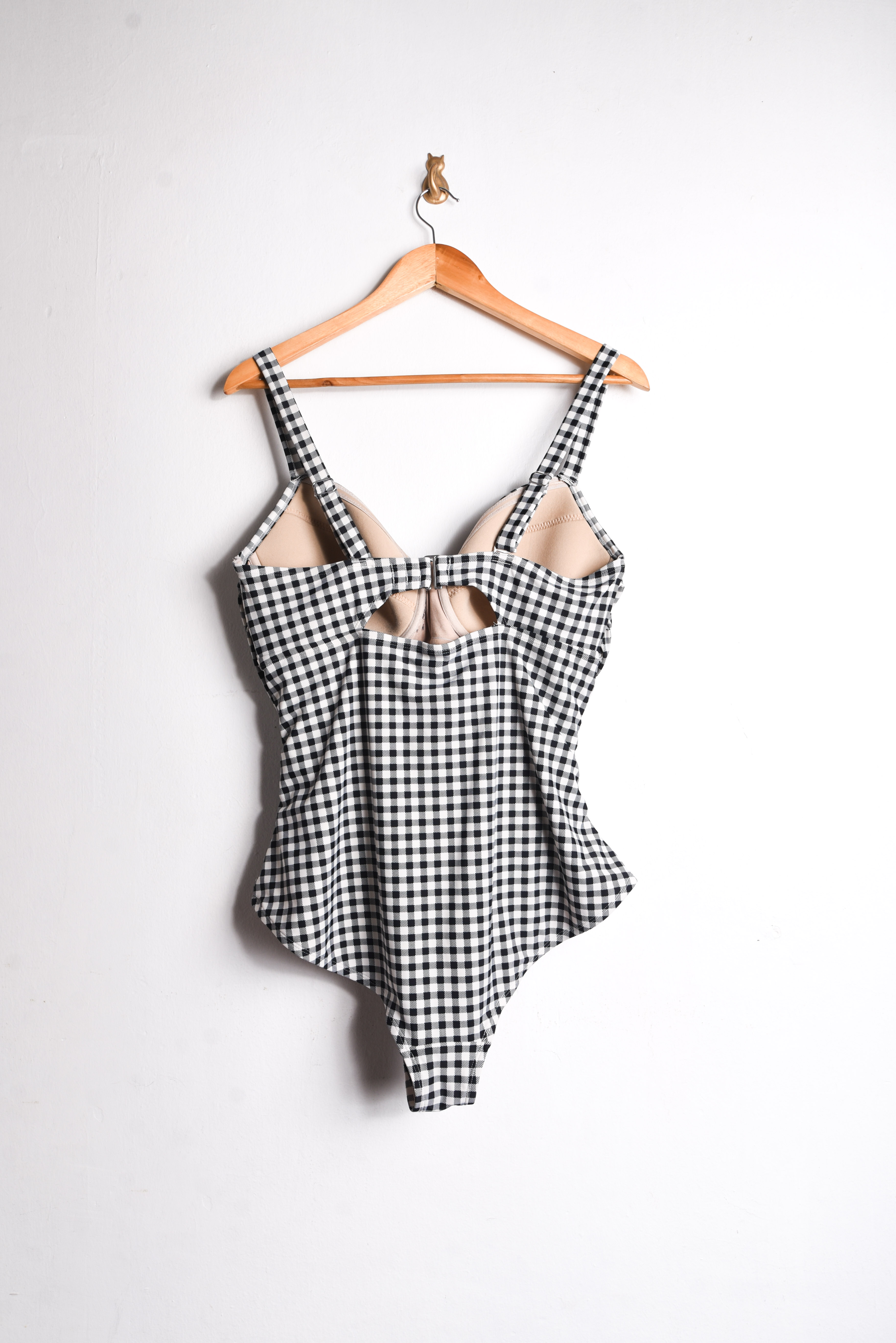Traje de baño gingham plus size